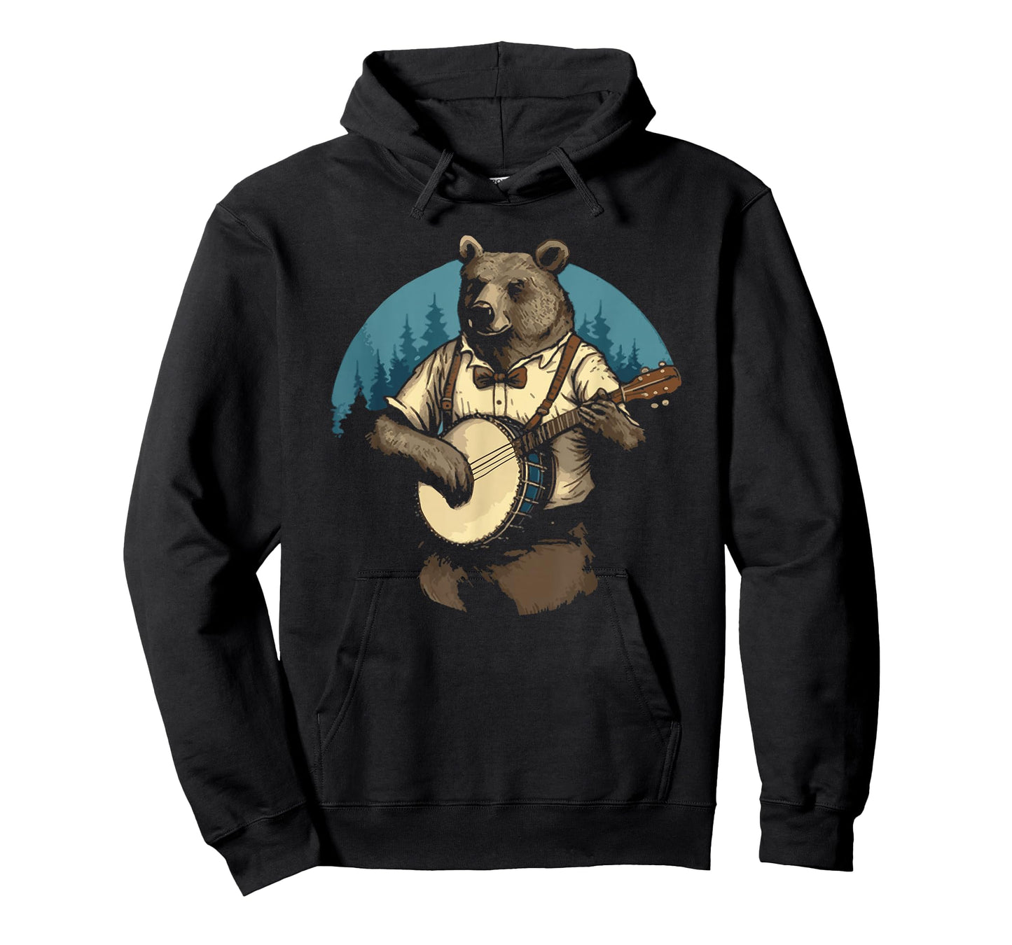 Country Music Bear Banjo Player Awesome Folk T-Shirt