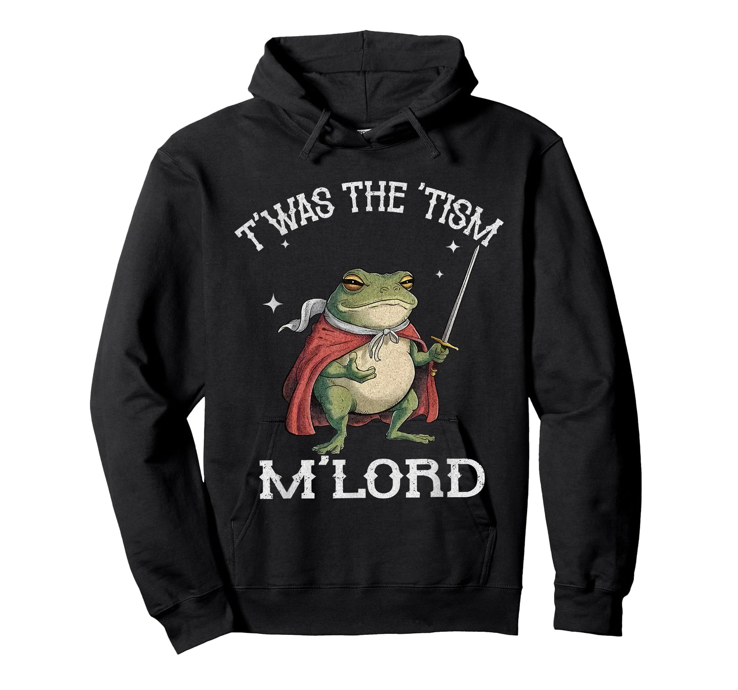 T'was The 'Tism M'lord Frog Wizard Meme Humor Frog Men Women T-Shirt