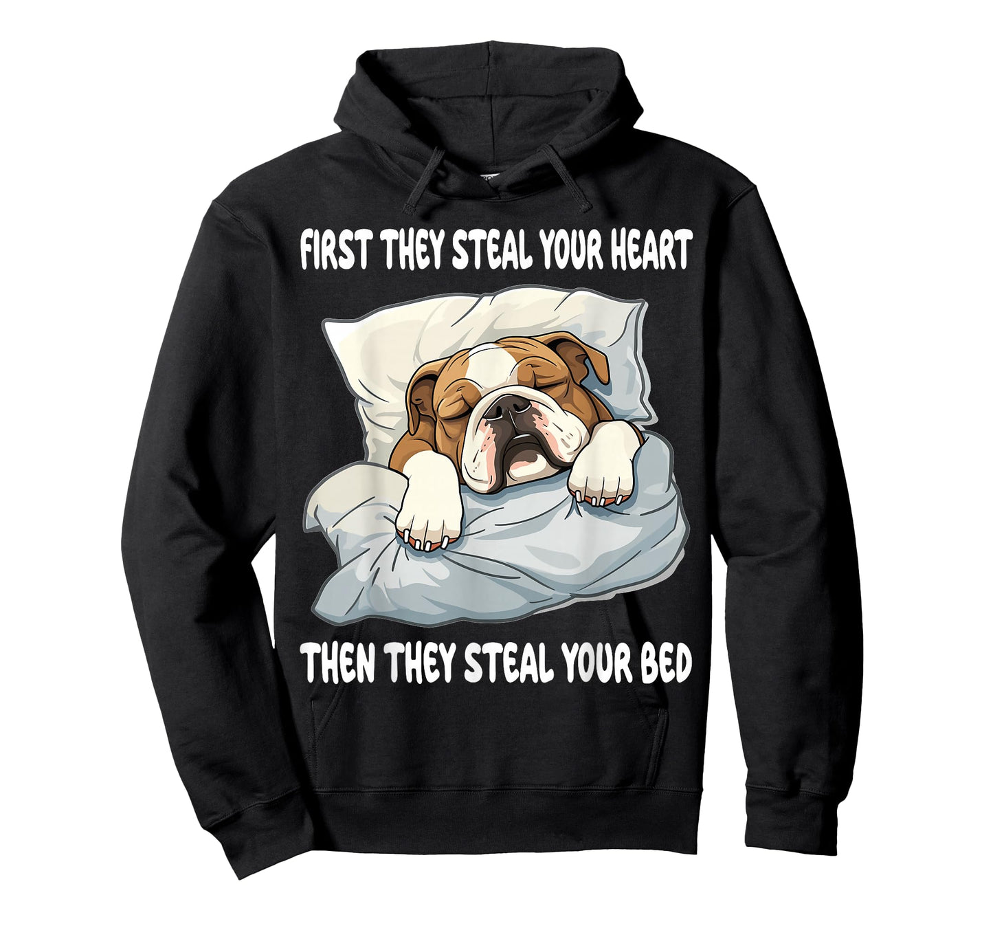 English Bulldog Sleeping Pajamas Nightgown T-Shirt