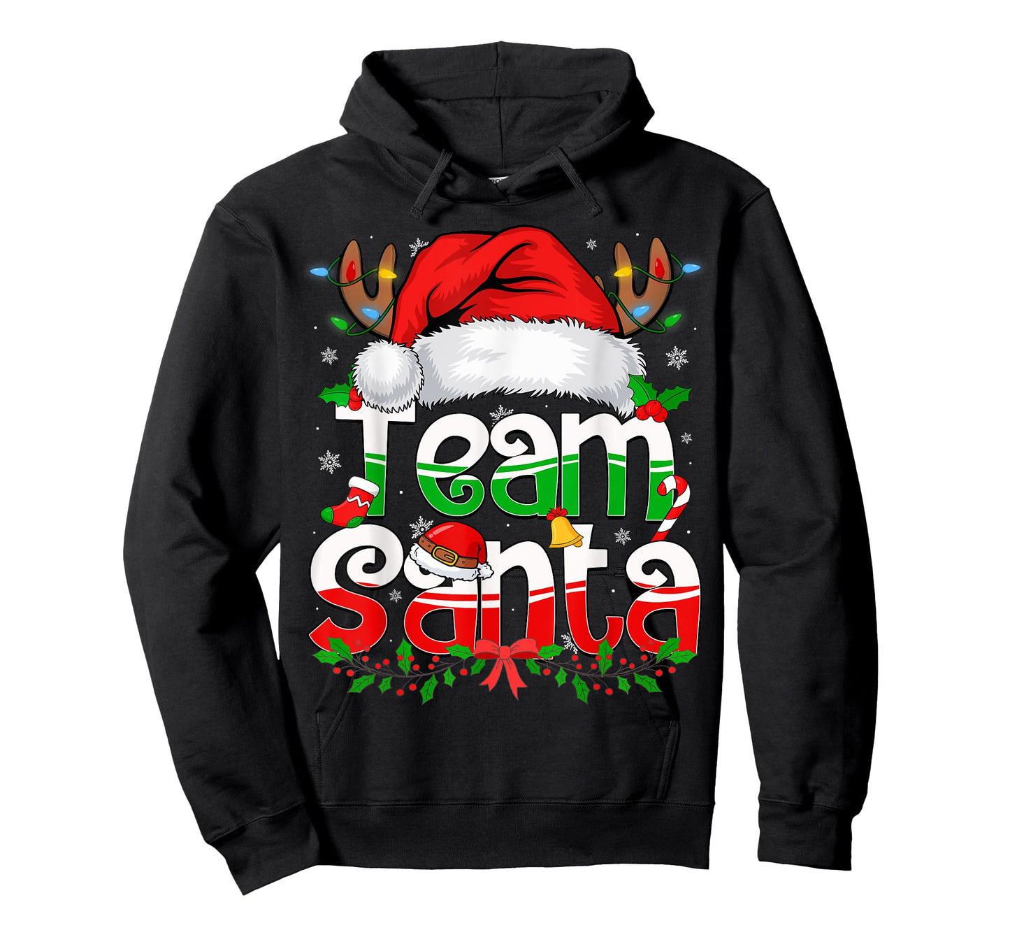 Funny Team Santa Claus Christmas Family Matching Pajama T-Shirt