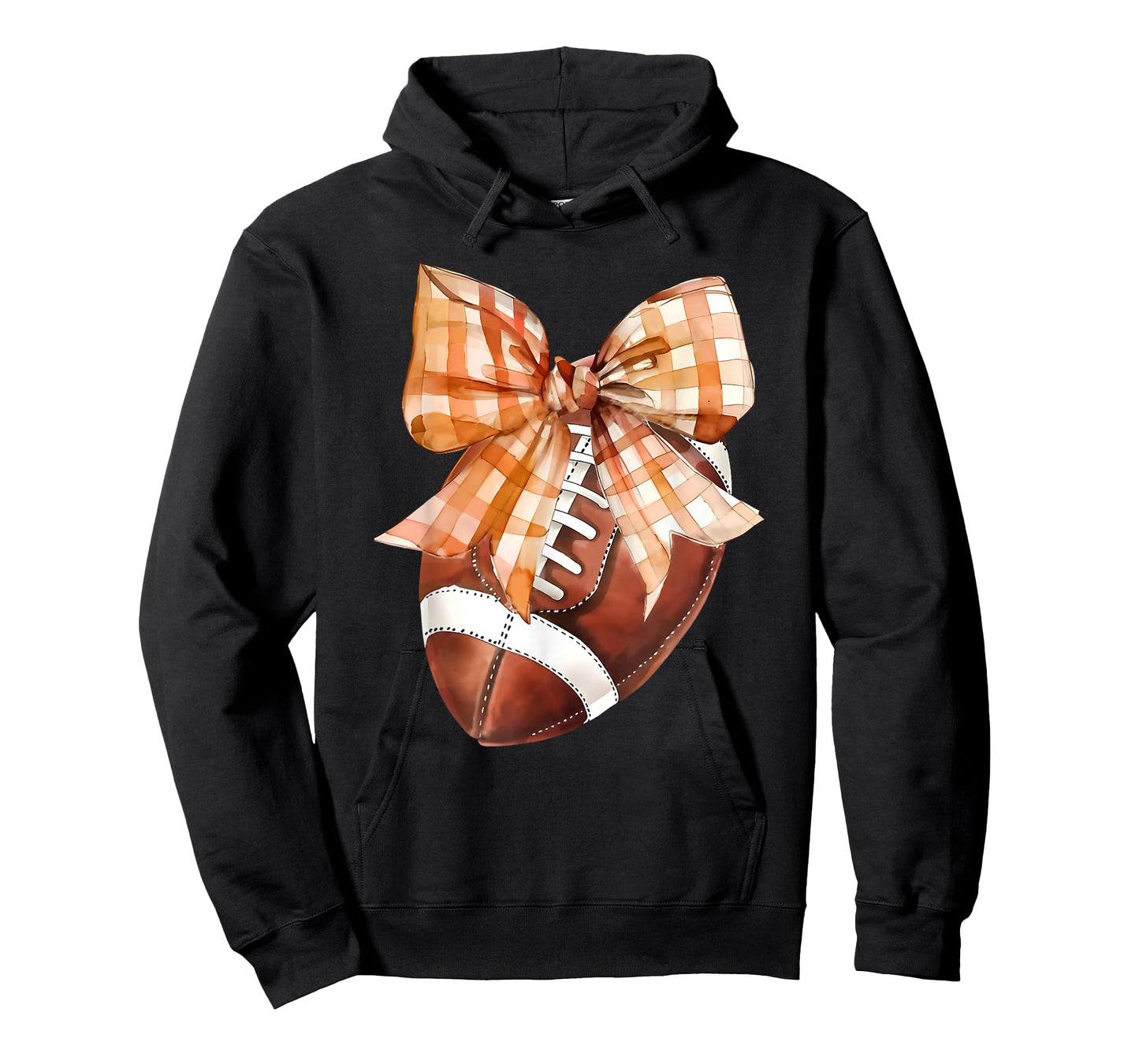 Coquette Bow American Football Autumn Thanksgiving Game Day T-Shirt
