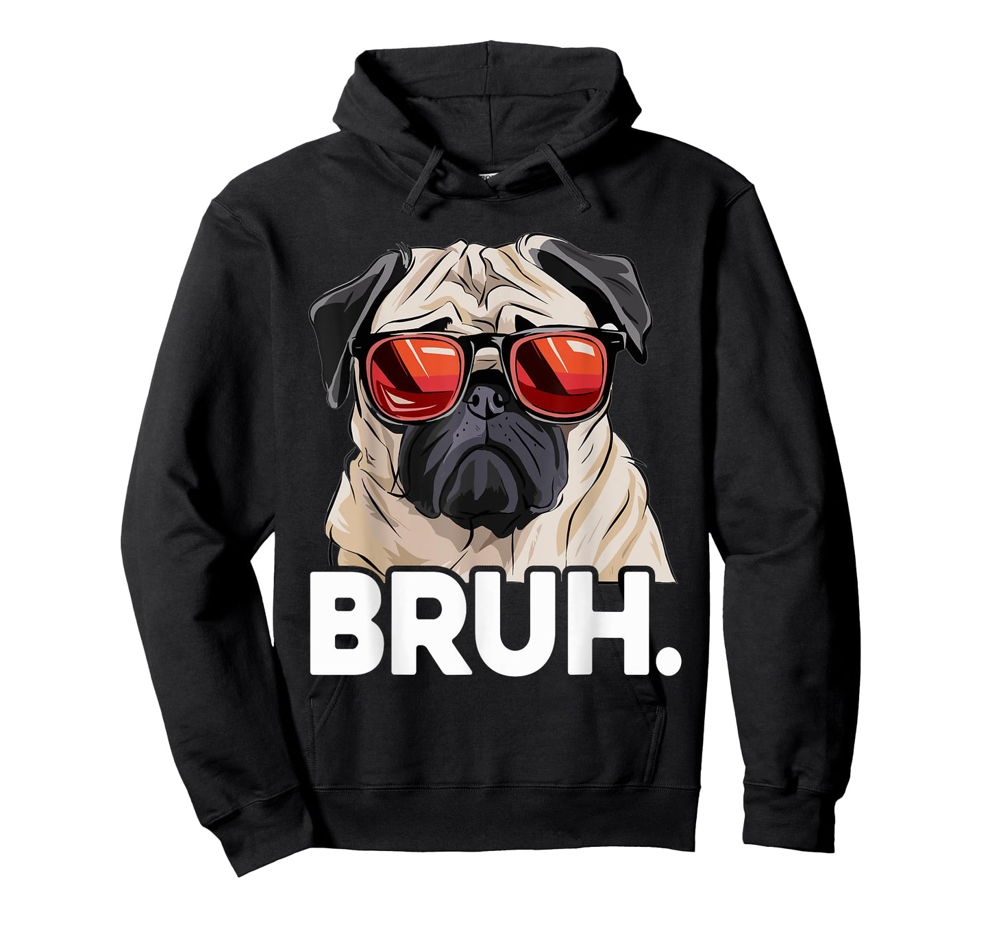Funny Pug Bruh Silly Puppy Dog Lover Humor Pug Meme T-Shirt