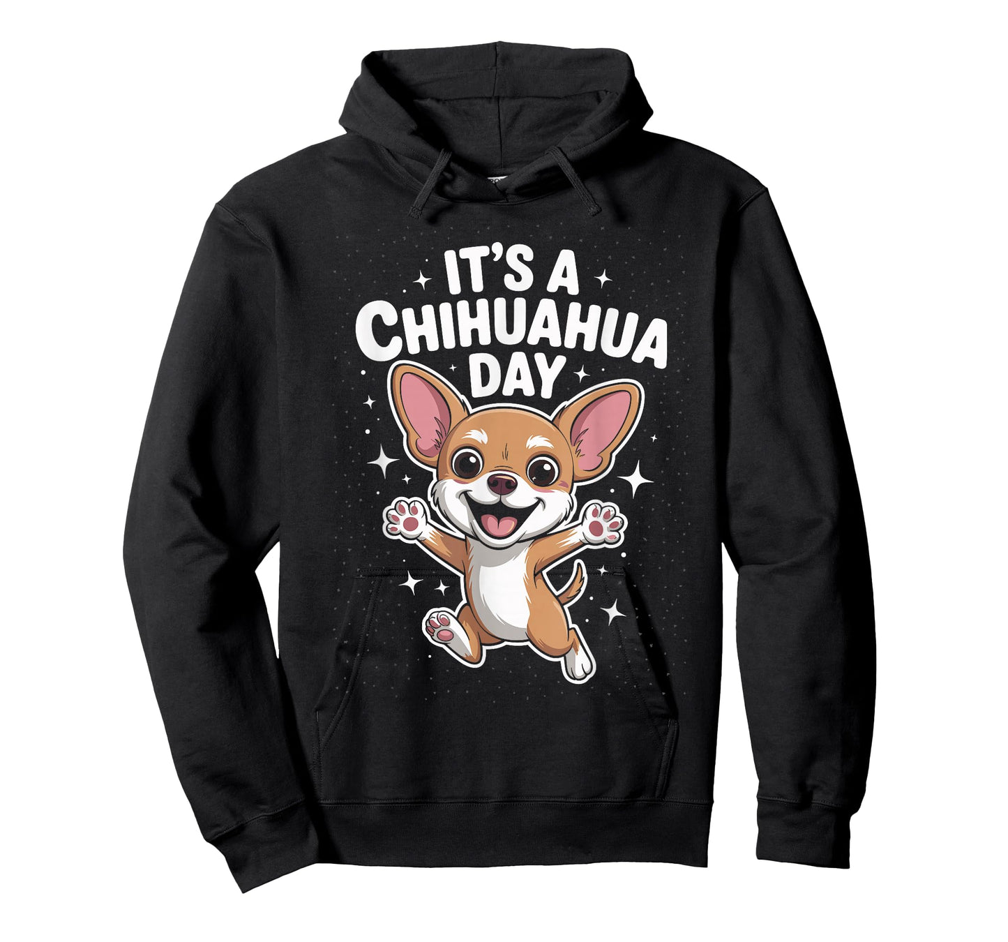 It’s A Chihuahua Day Funny Cute Pet Dog Lover Cartoon Style T-Shirt