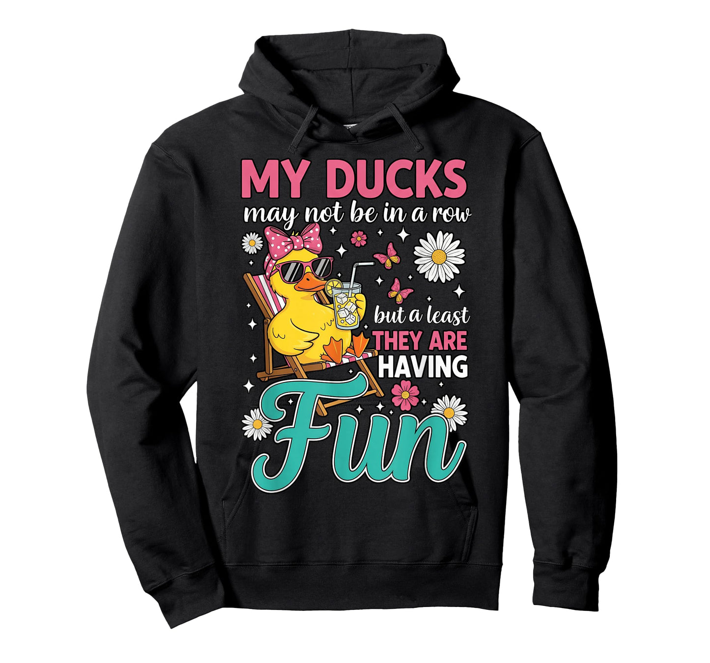 Funny Ducks Not in a Row Sarcastic Funny Mental Health T-Shirt