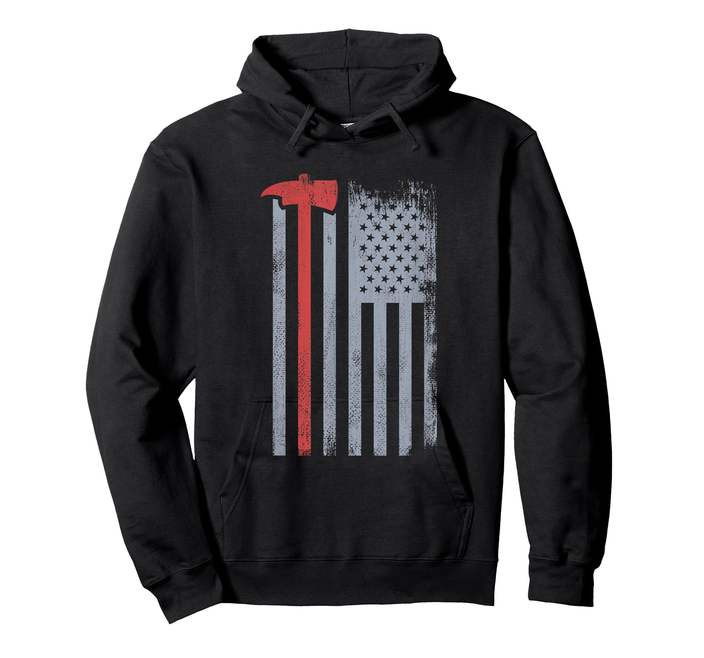 Thin Red Line Redline Gift American Flag Red Axe Firefighter T-Shirt