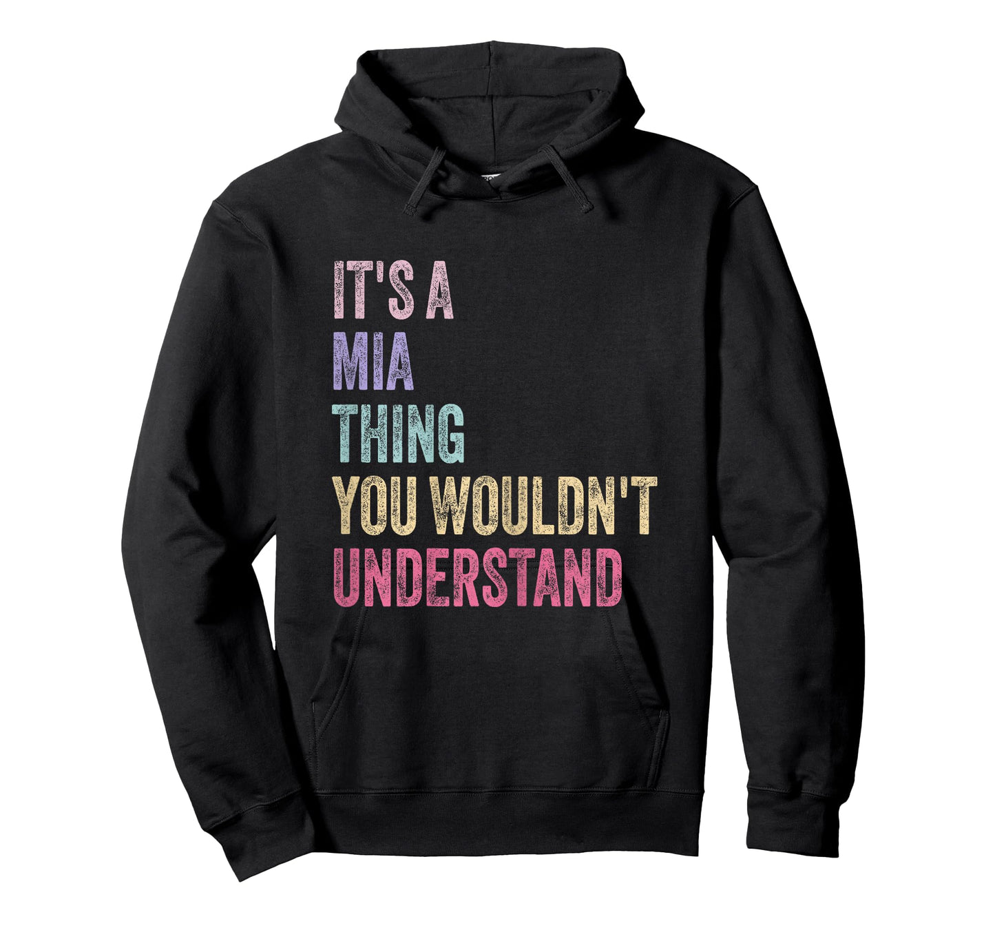It's A Mia Thing - Name Mia Birthday T-Shirt, Female X-Small, Black