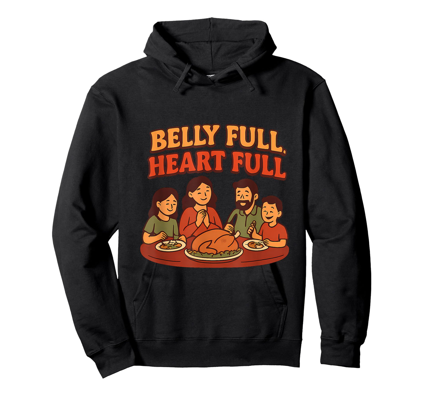 Belly Full, Heart Full Sunday Dinner Graphic T-Shirt