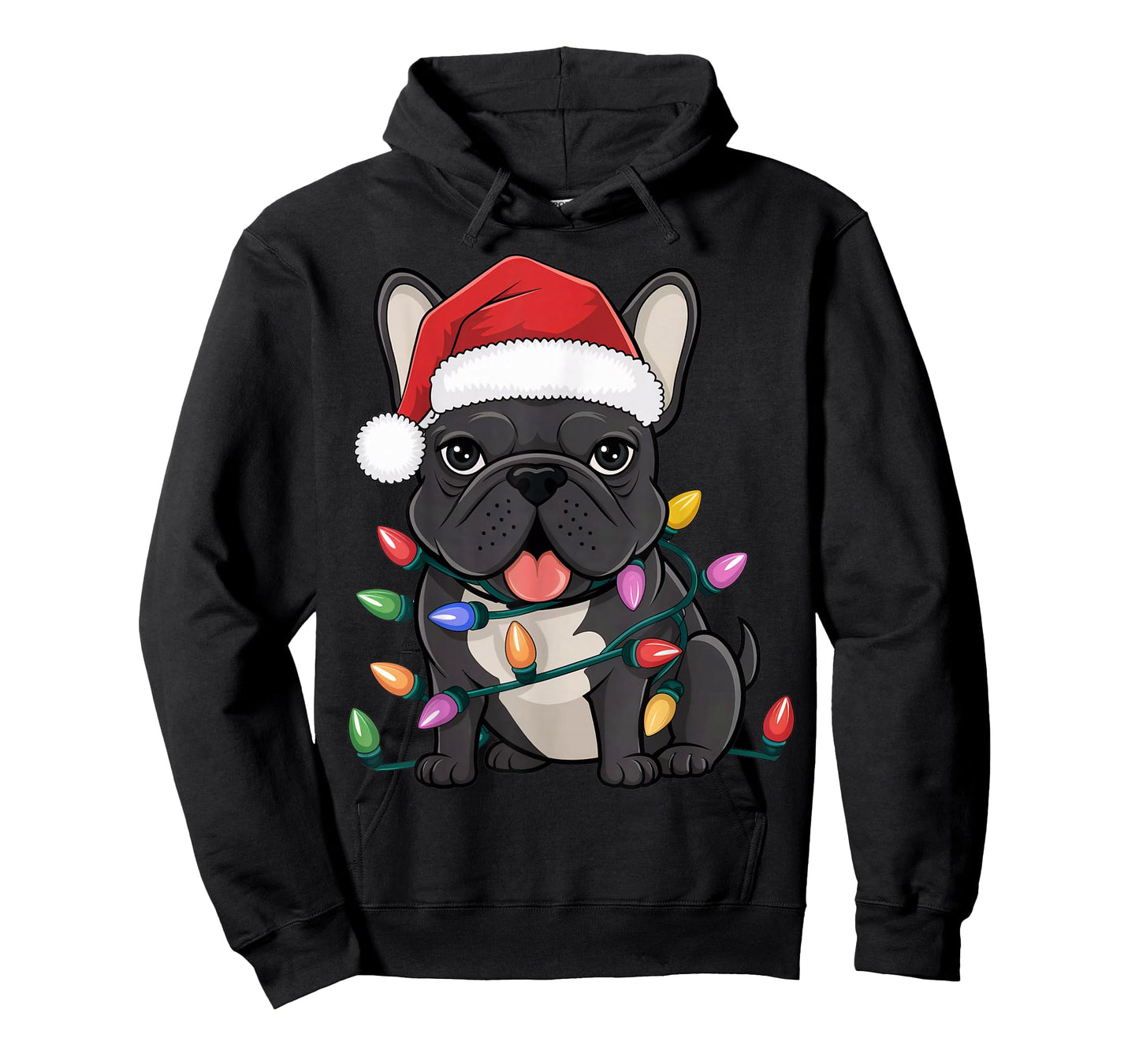 French Bulldog Christmas Lights Xmas Dogs Gifts Men Women T-Shirt