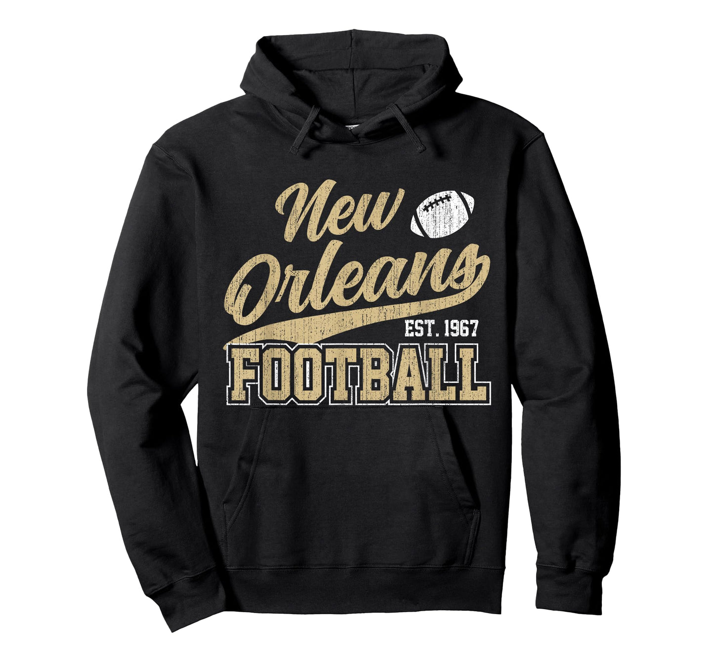 New Orleans Distressed Football Team Fan Sports T-Shirt