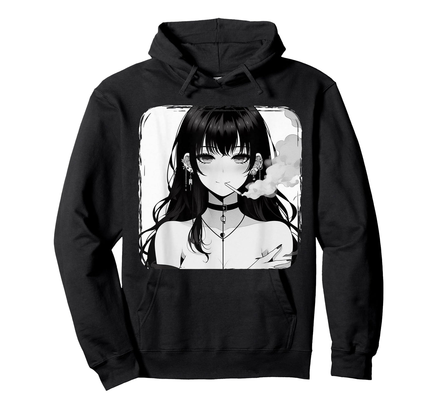 Anime Horror Girl Aesthetic Grunge Waifu Japanese Otaku T-Shirt