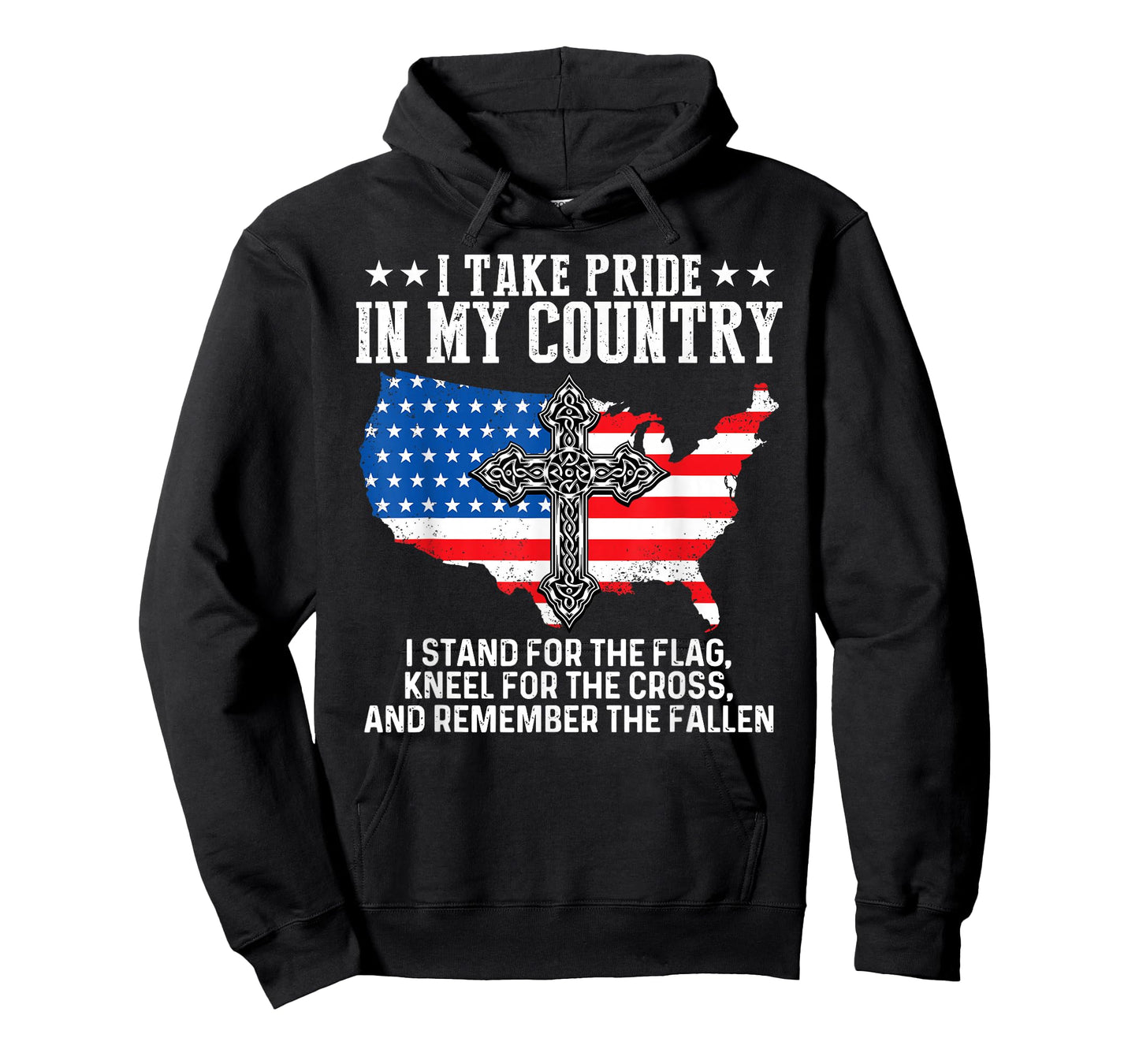 I Take Pride In My Country USA Flag 4th July Patriotic Tee T-Shirt