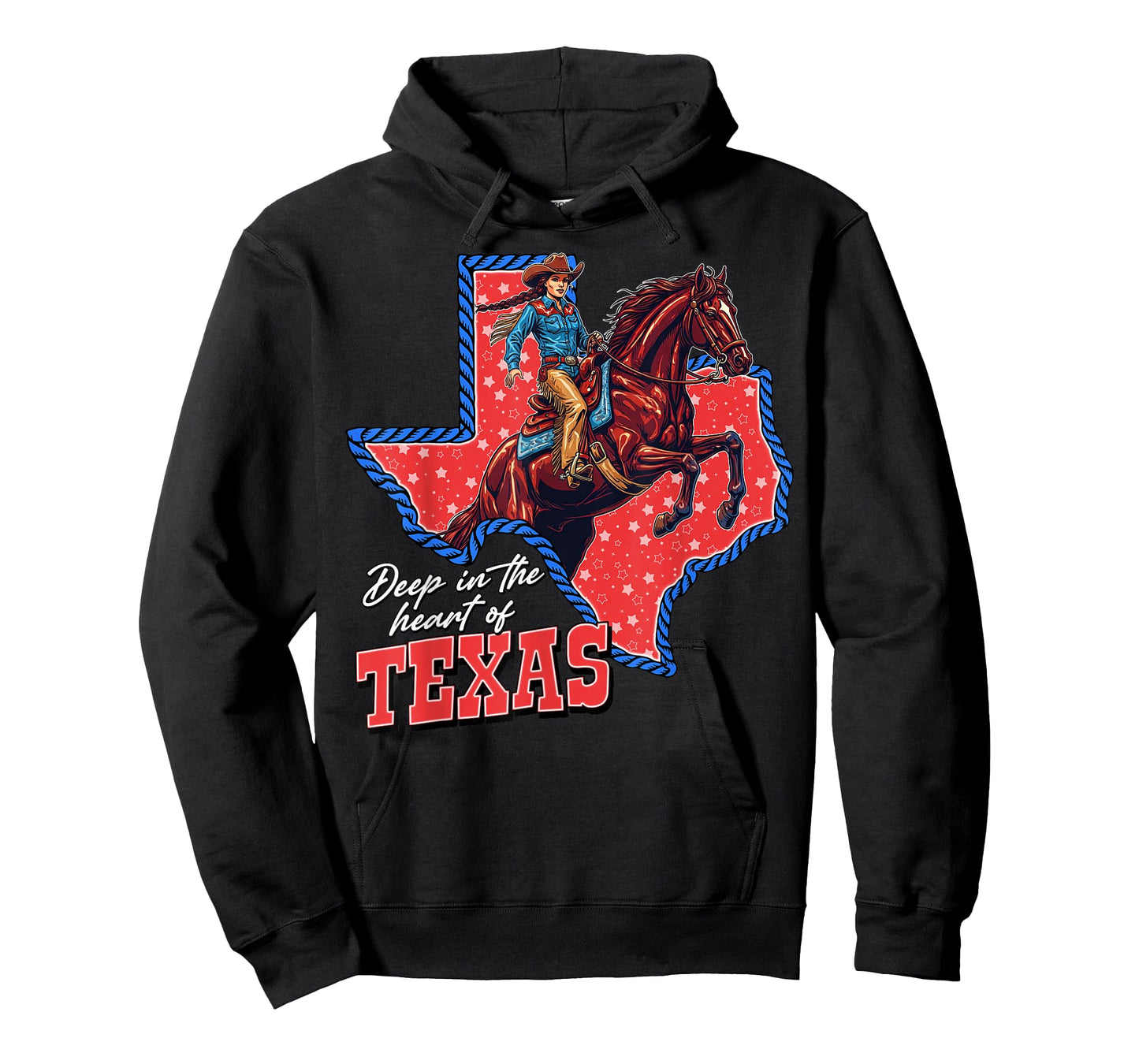 Deep in the Heart of Texas Cowgirl State Pride Cowboy T-Shirt
