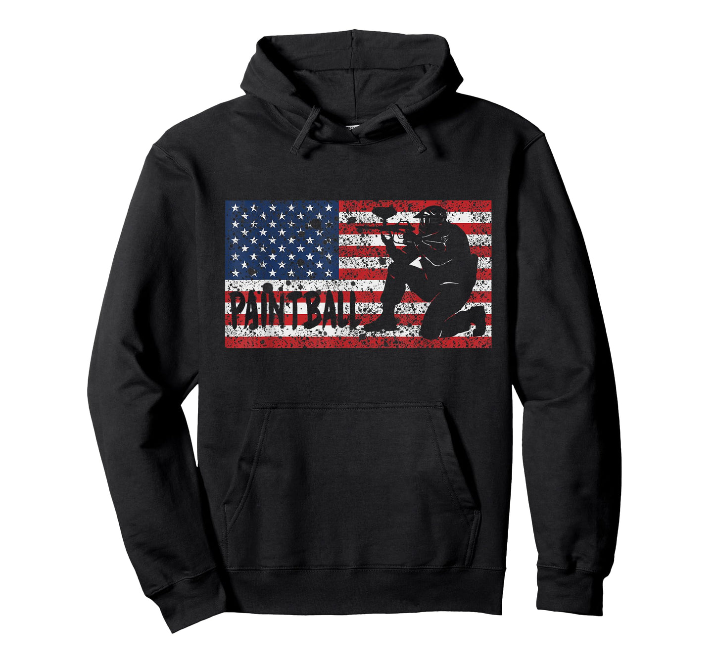 Vintage American USA Flag Paintball T-Shirt