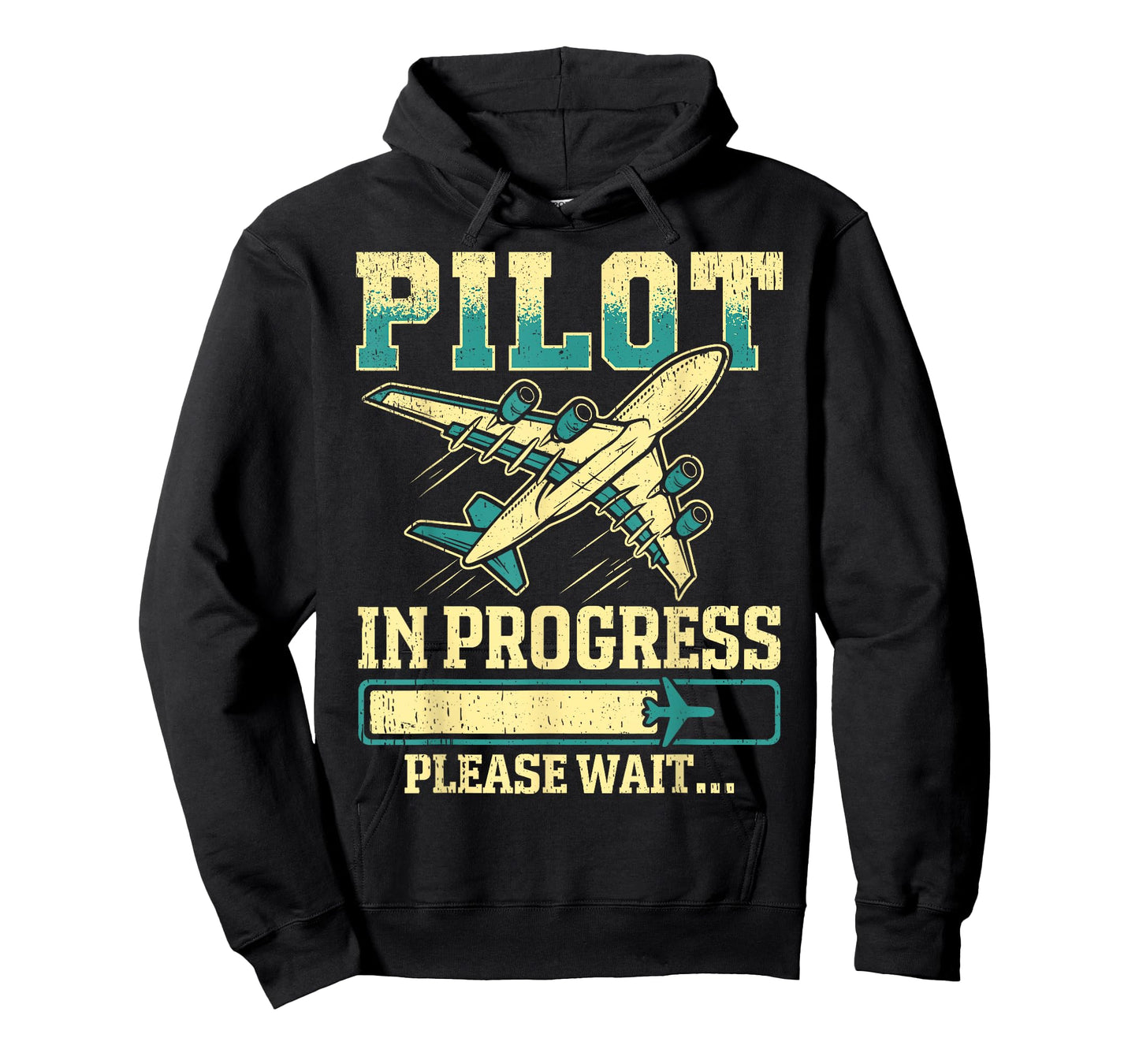 Pilot In Progress Funny Airplane Aviation Men Women Kids T-Shirt