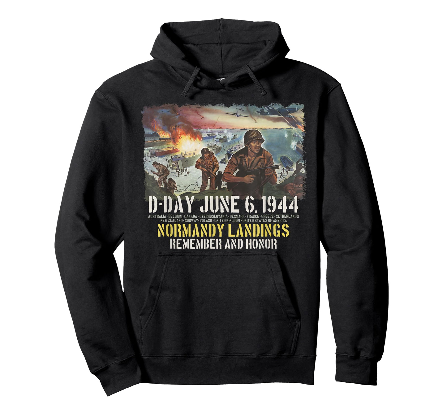 D-Day June 6, 1944 Normandy Landings Remember and Honor T-Shirt