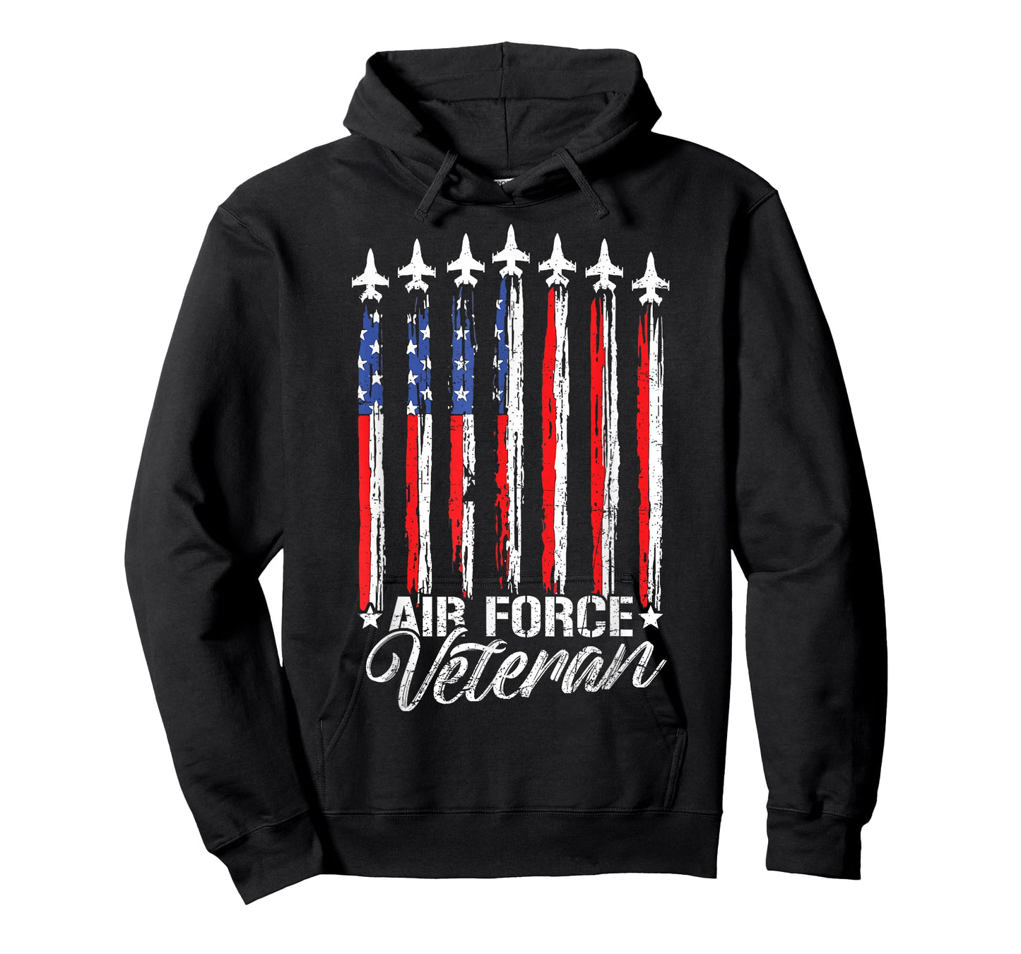 Patriotic US Air Force Veteran Flag USA American USAF T-Shirt