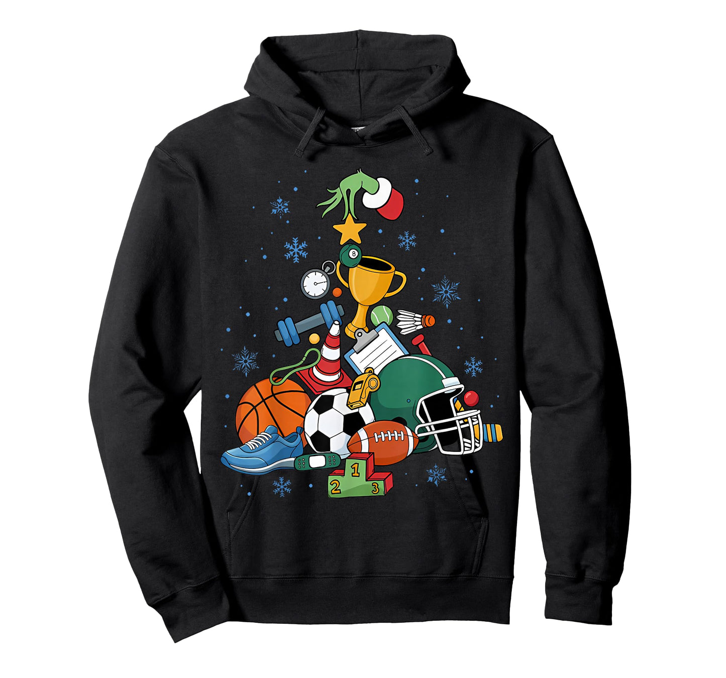PE Teacher Christmas Tree Physical Education Instructor Xmas T-Shirt