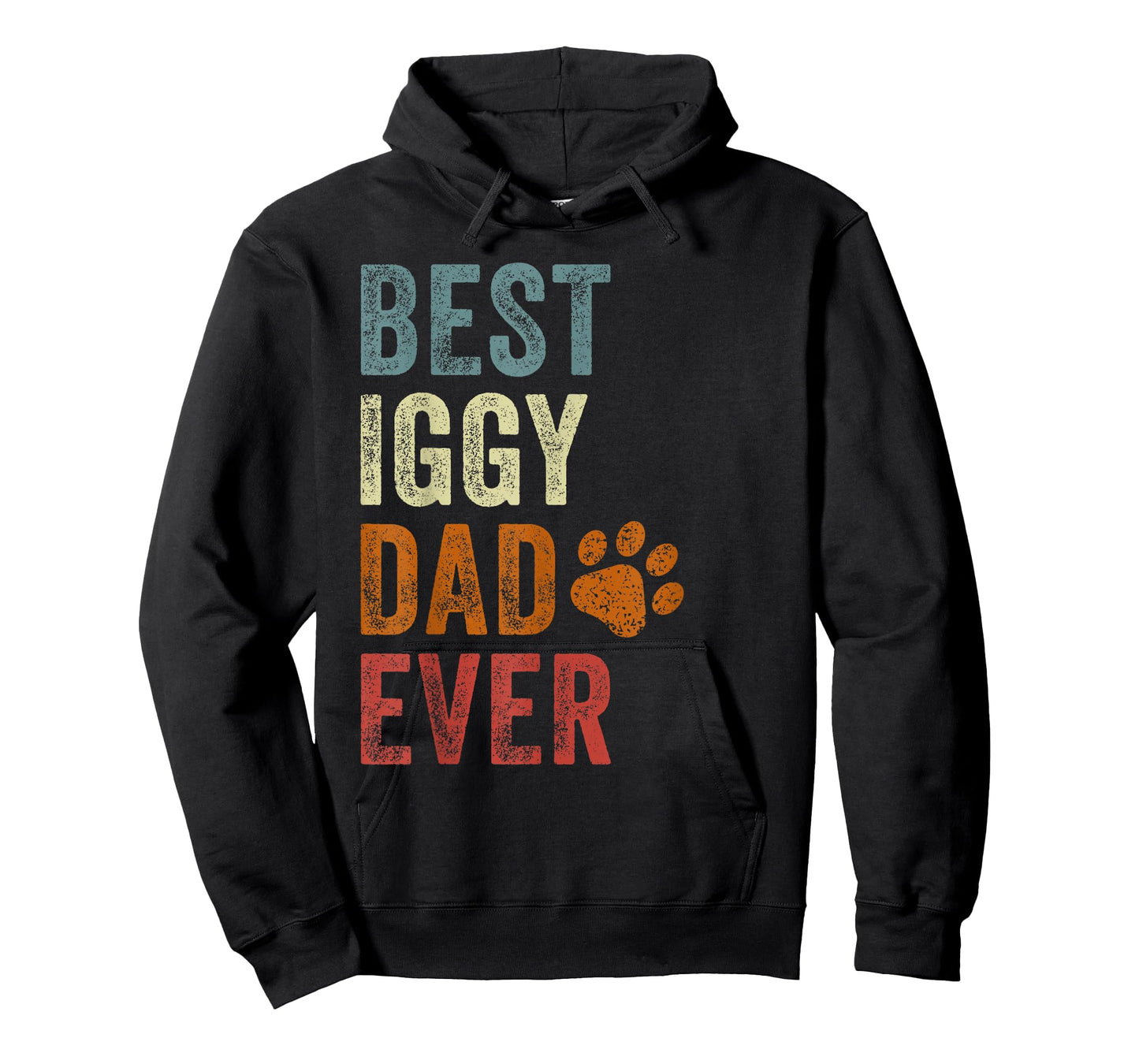 Retro Best Iggy Dad Ever Italian Greyhound Papa Father's Day T-Shirt