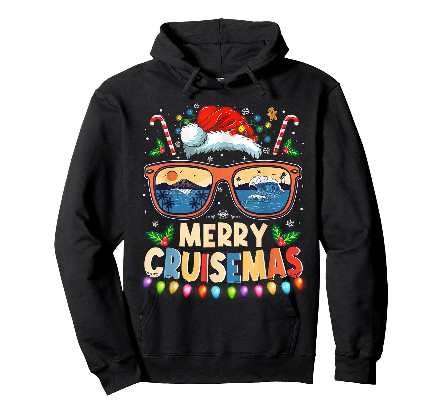 Merry Cruisemas 2025 Funny Christmas Santa Reindeer Cruise T-Shirt