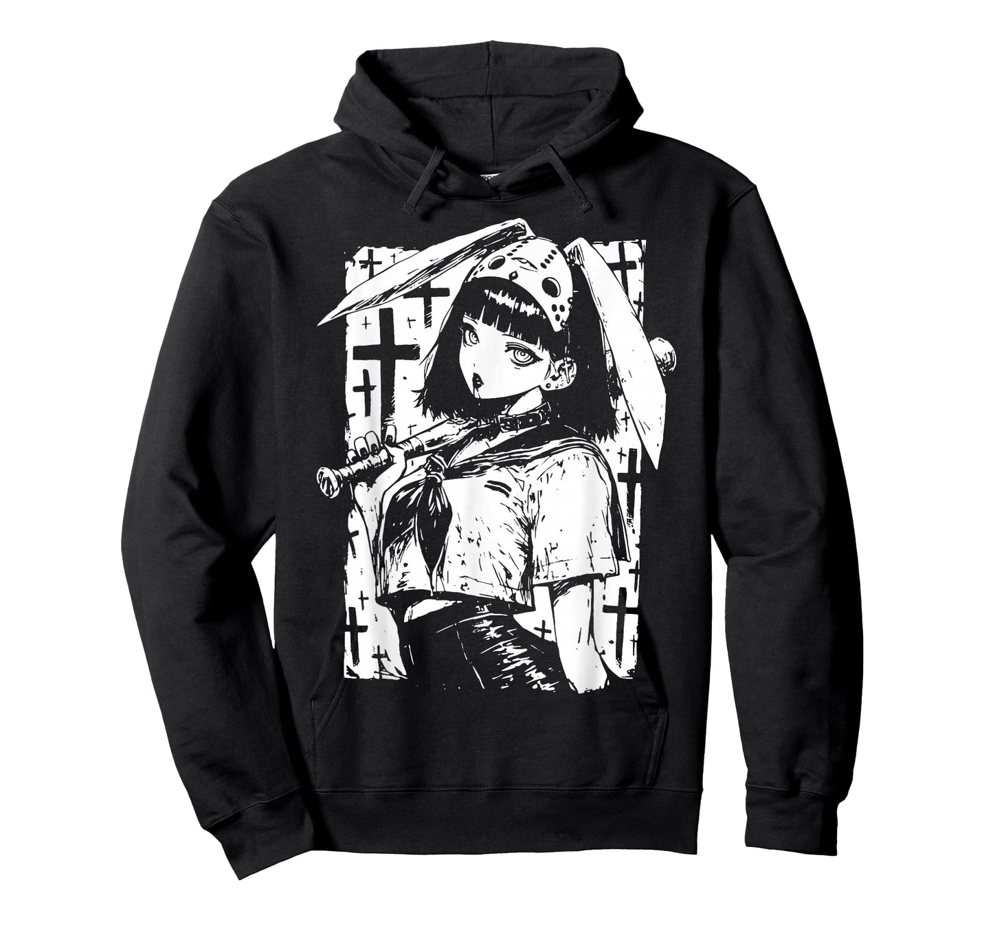 Creepy Horror Bunny Girl Anime Manga Alt Kawaii Harajuku T-Shirt