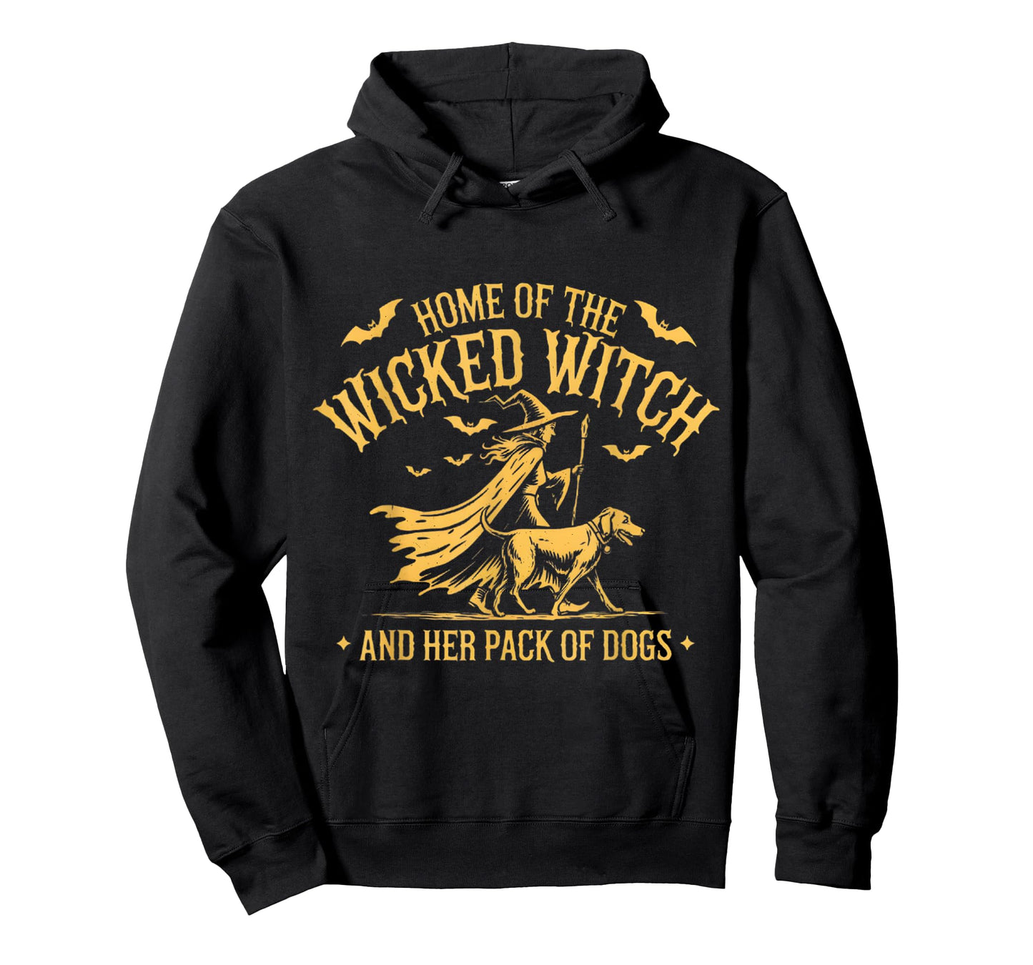 Home of the wicked witch and her pack of dog funny Halloween T-Shirt