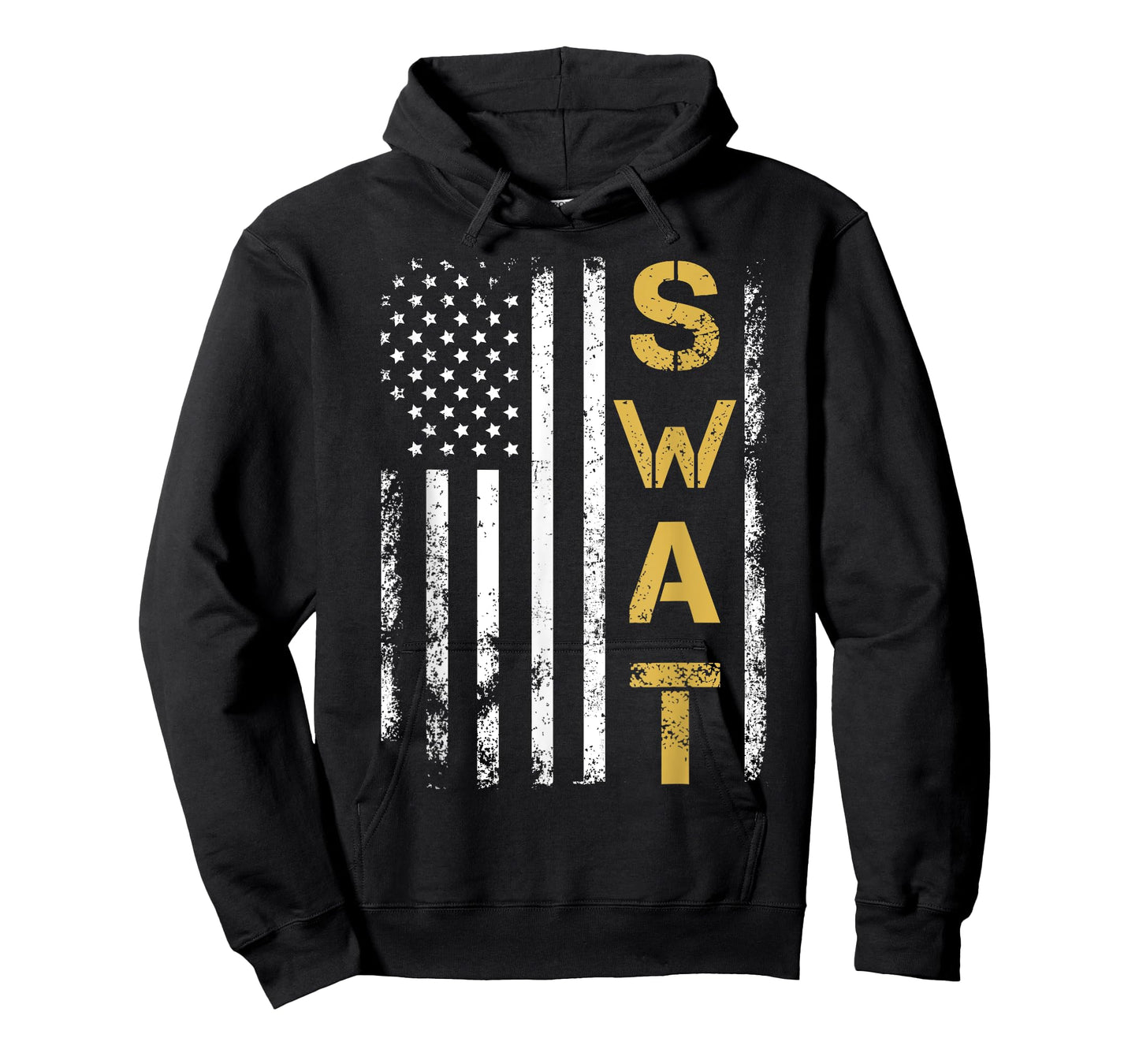 Retired SWAT American Flag Police Officer Thin Blue Line Women Men T-Shirt