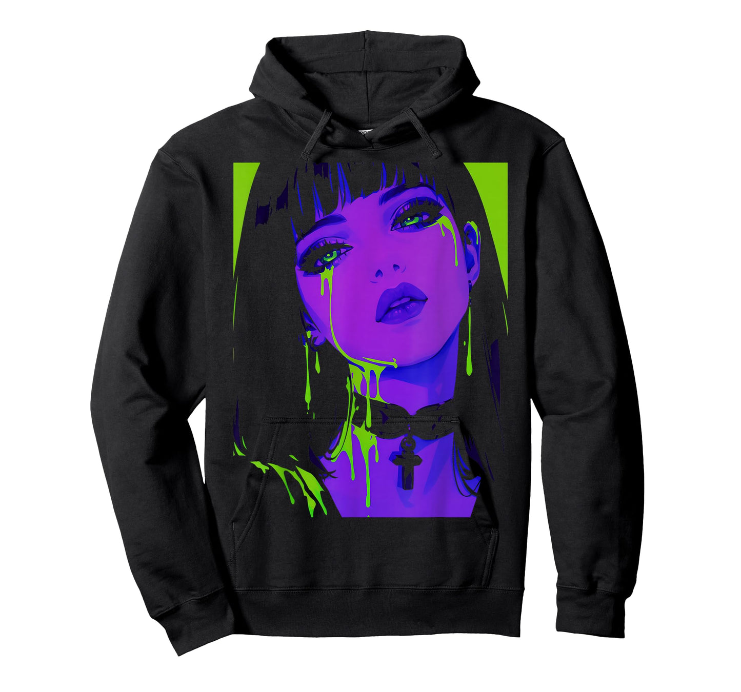 Cybergoth Cybercore Grunge Punk Goth Girl Alt Anime Manga T-Shirt
