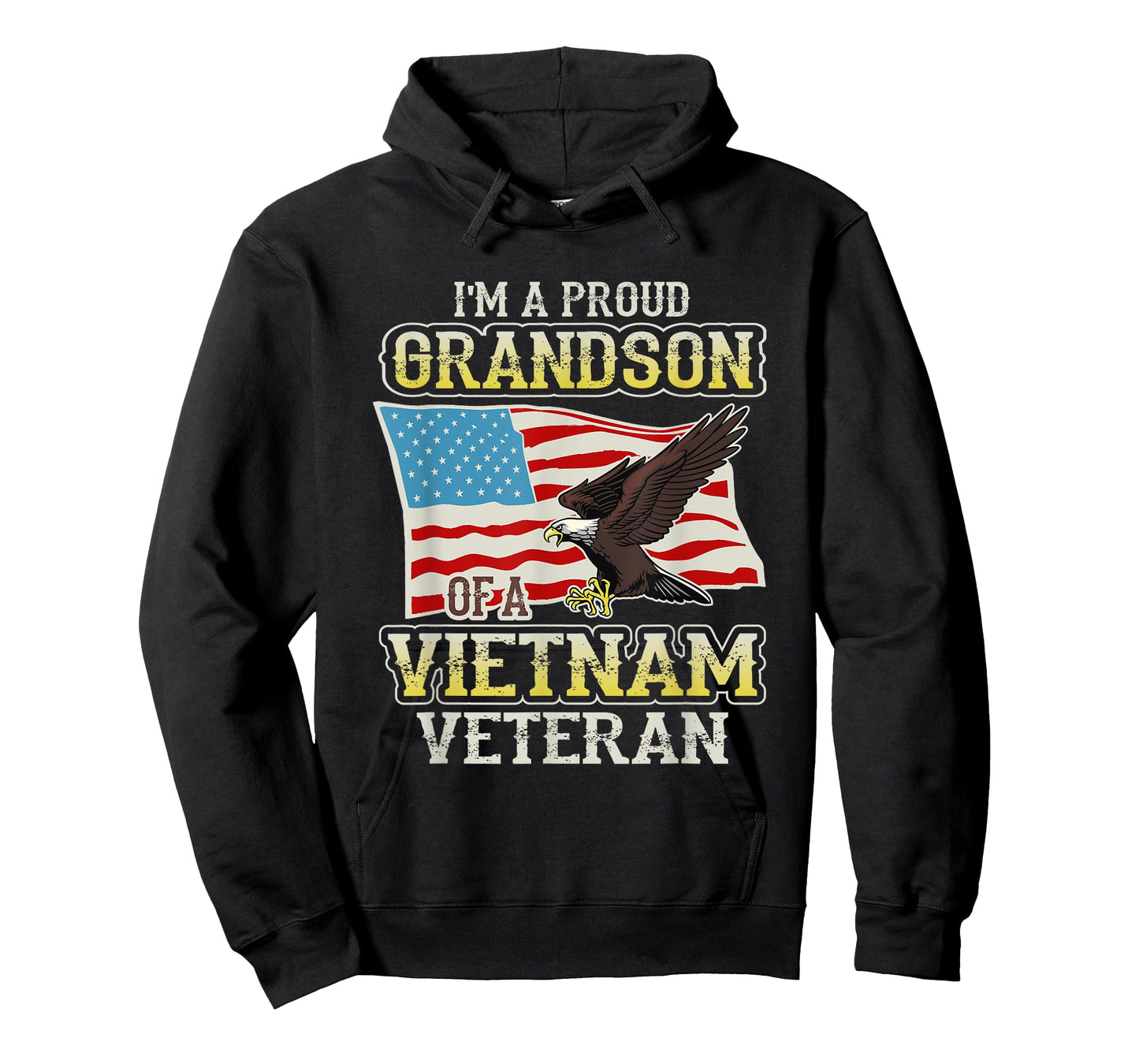 Vietnam Veteran Shirt Proud Grandson Tees Men Kids Boys Gift T-Shirt