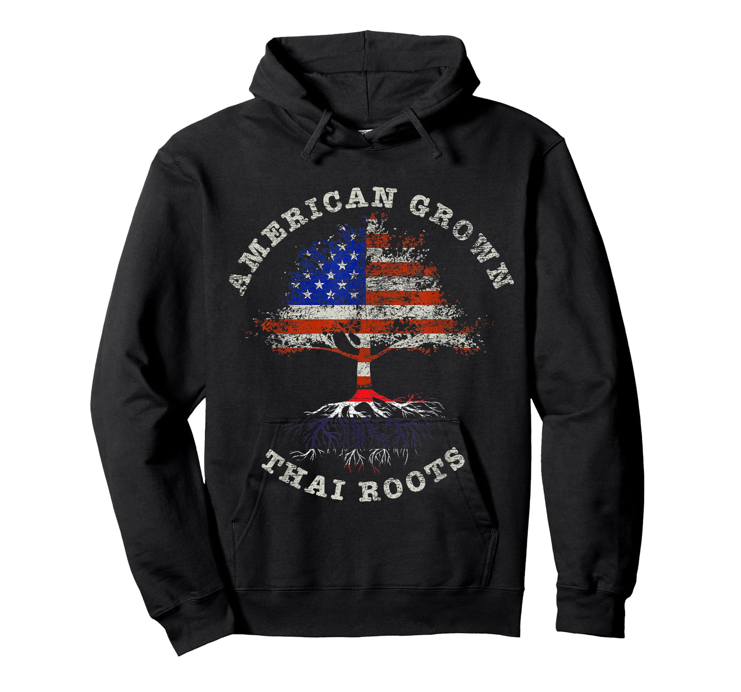 American Grown Thai Roots Thailand T-Shirt