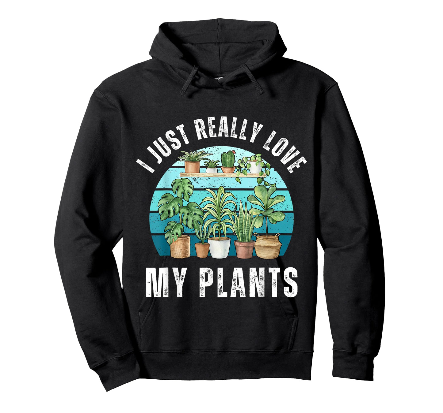 I Just Really Love My Plants - Retro Plant Lover T-Shirt