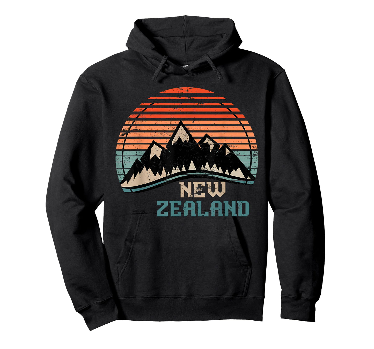 Retro Mountains New Zealand T-Shirt