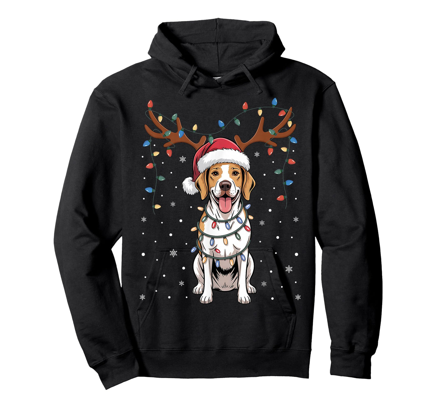 Christmas English Pointer Dog Santa Reindeer Xmas Pet Dogs T-Shirt