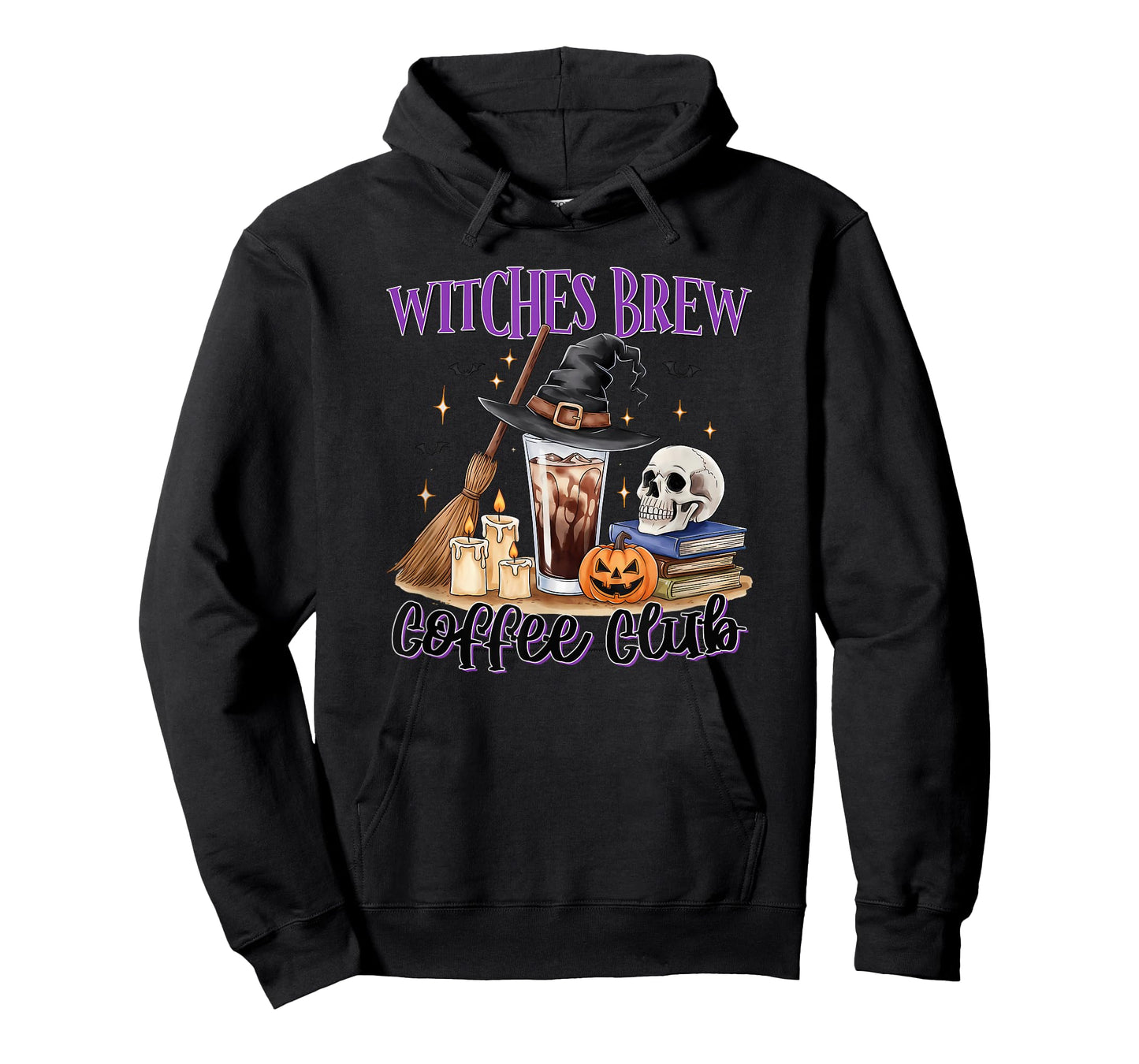 Funny Halloween Coffee Design for Women Witches Brew Club T-Shirt