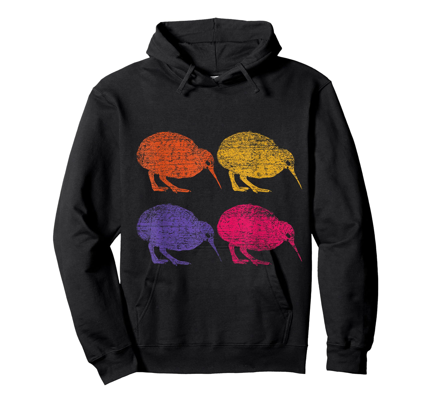 Cute Bird Retro Kiwi NZ New Zealand T-Shirt