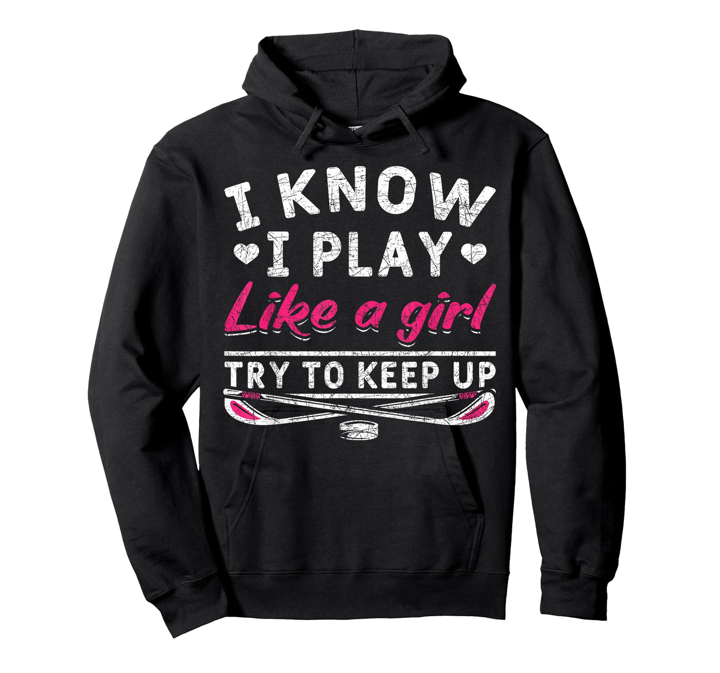 Hockey Player Women Girls Kids Gift Funny Ice Hockey T-Shirt