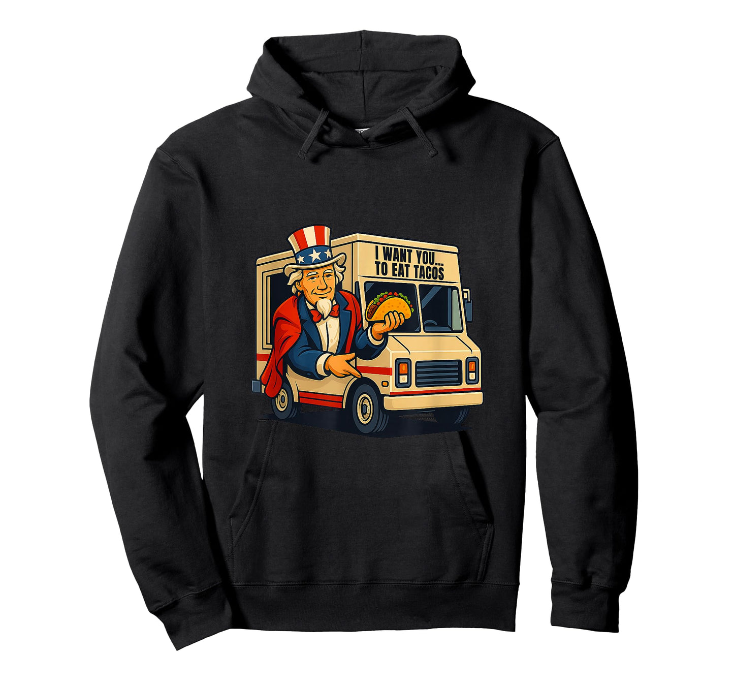 Funny Taco Uncle in Food Vehicle Costume for Boys and Girls T-Shirt