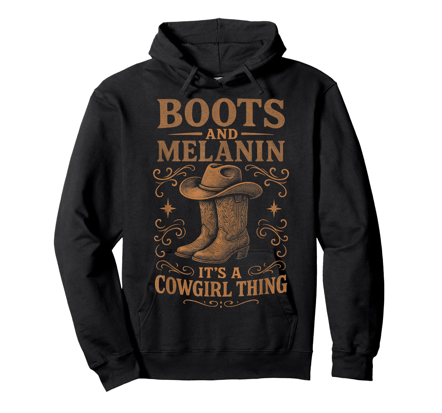Boots and Melanin It's A Cowgirl Thing, Western Rodeo Girl T-Shirt