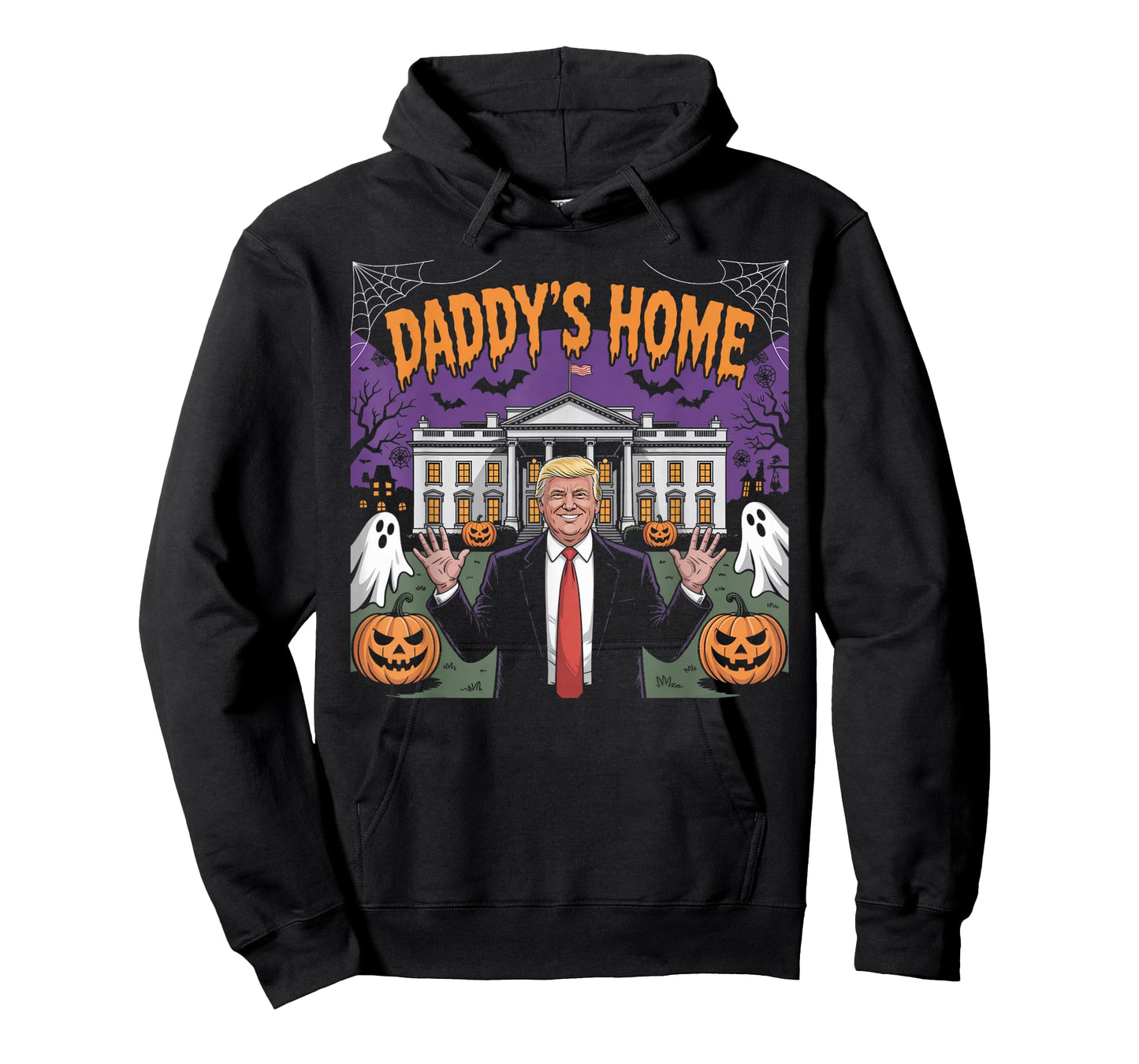 Funny Patriotic Halloween 2025 Daddy's Home White House USA T-Shirt