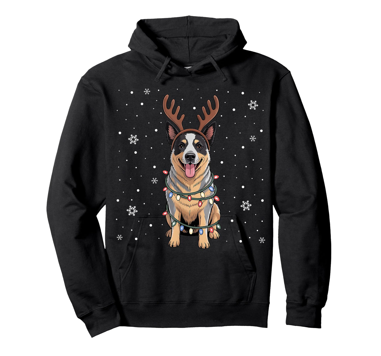 Xmas Holiday Santa Australian Cattle Dog Christmas Pajama T-Shirt