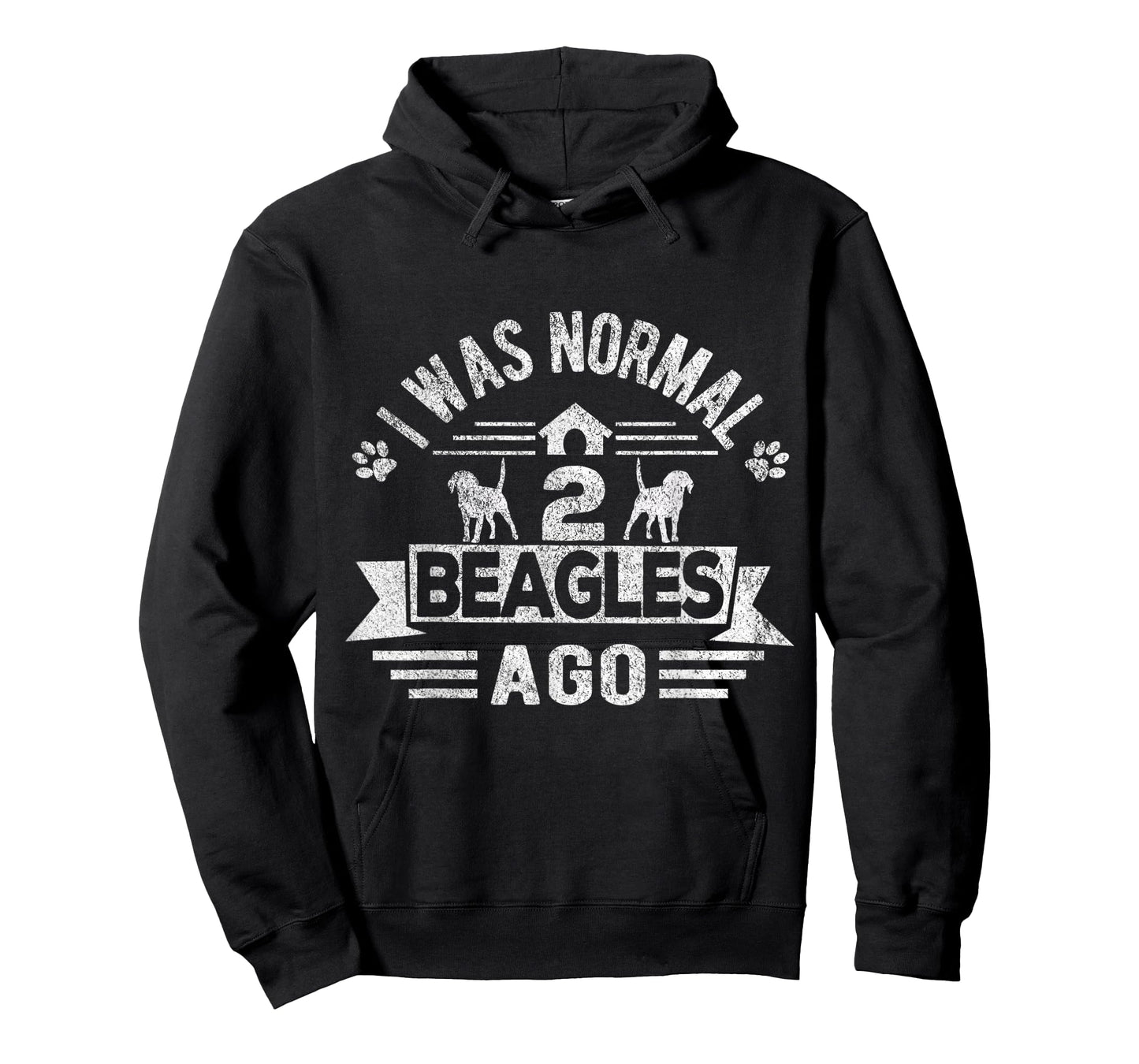 I Was Normal 2 Beagles Ago Funny Beagle Dog Owner Retro T-Shirt for Men Women Kids