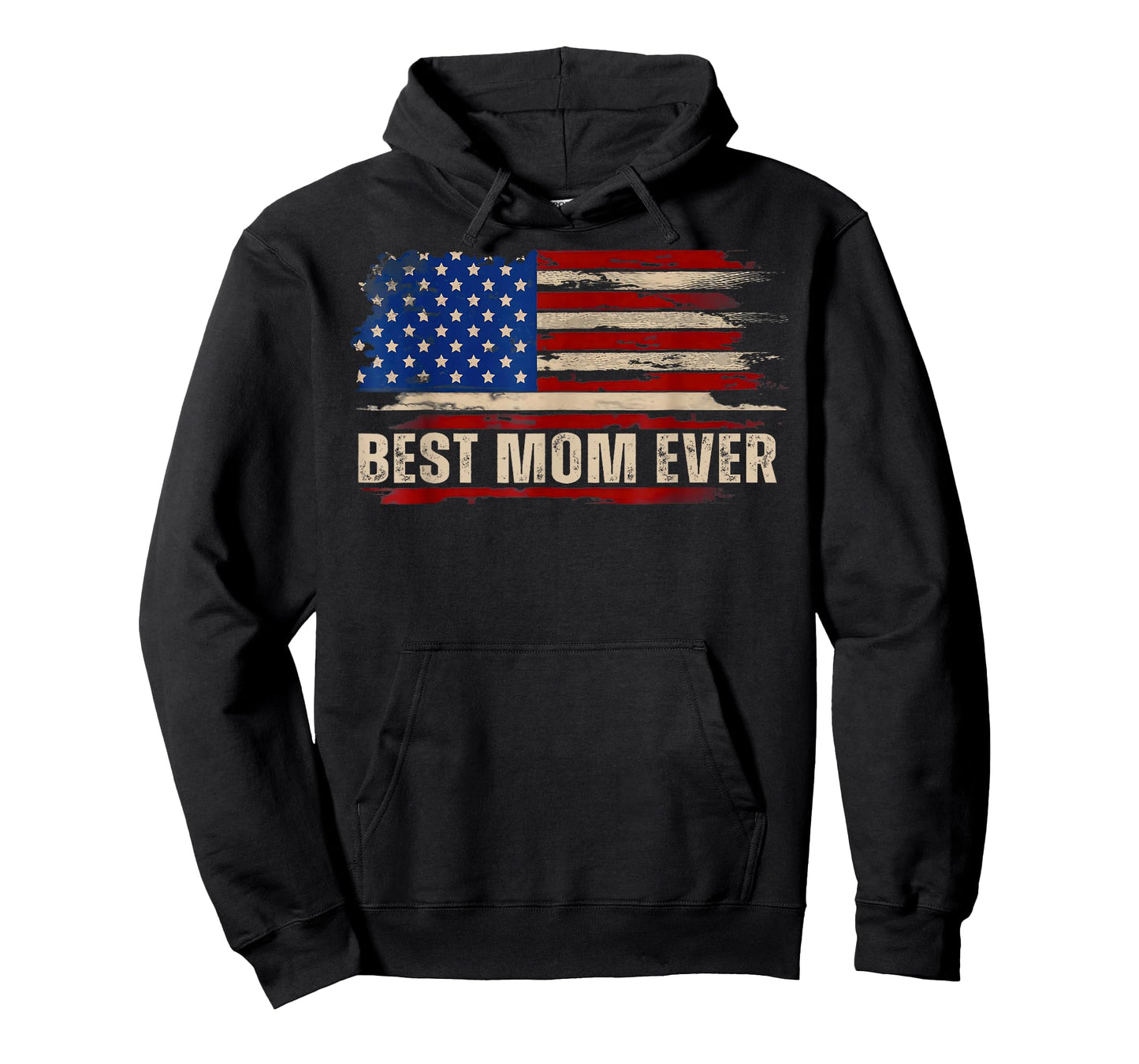 Vintage Best Mom Ever American Flag Mother's Day T-Shirt