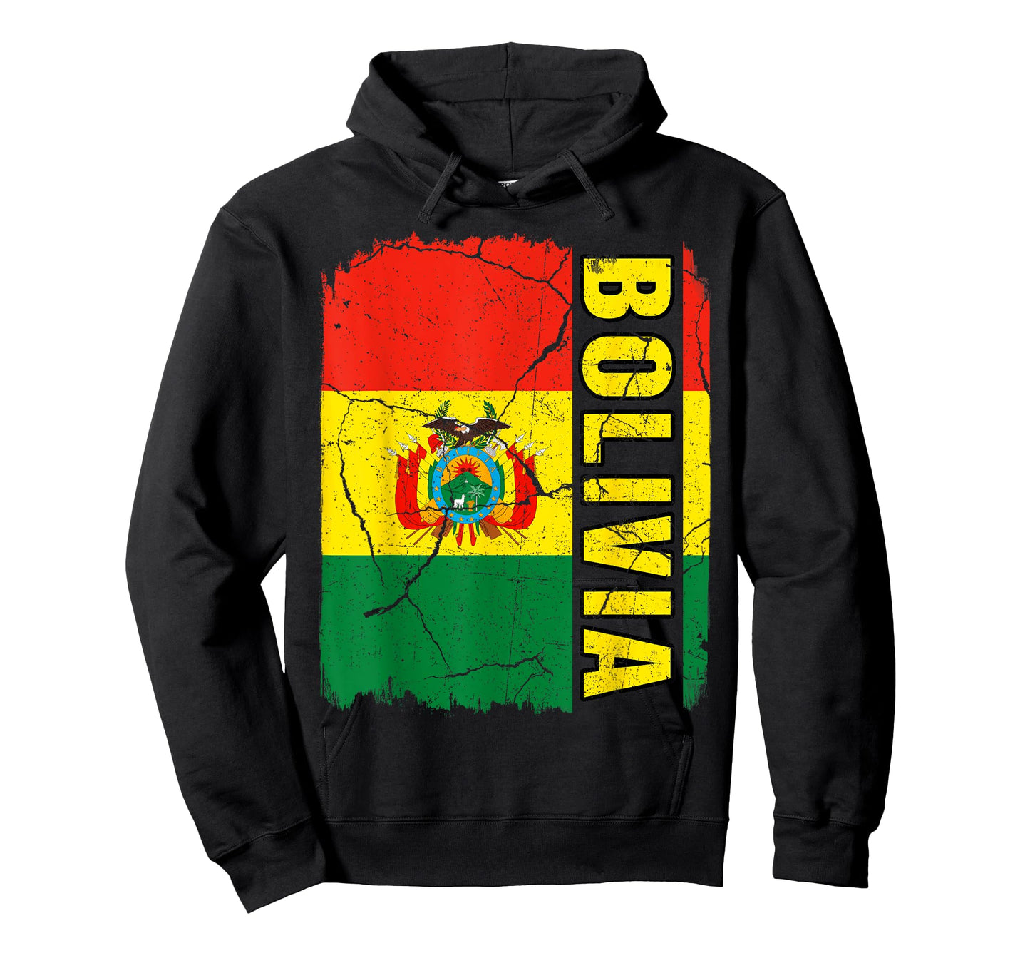 Vintage Bolivian Flag Bolivia Pride Roots Heritage Gift T-Shirt