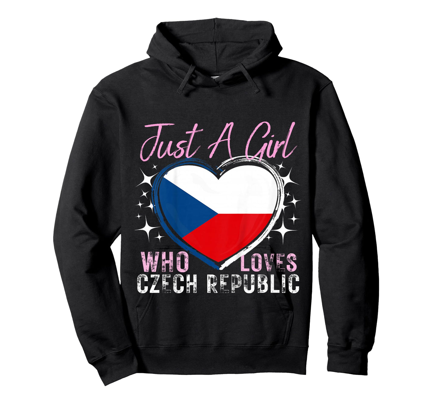 Kids Just A Girl Who Loves Czech Republic Heart Flag for Girls T-Shirt