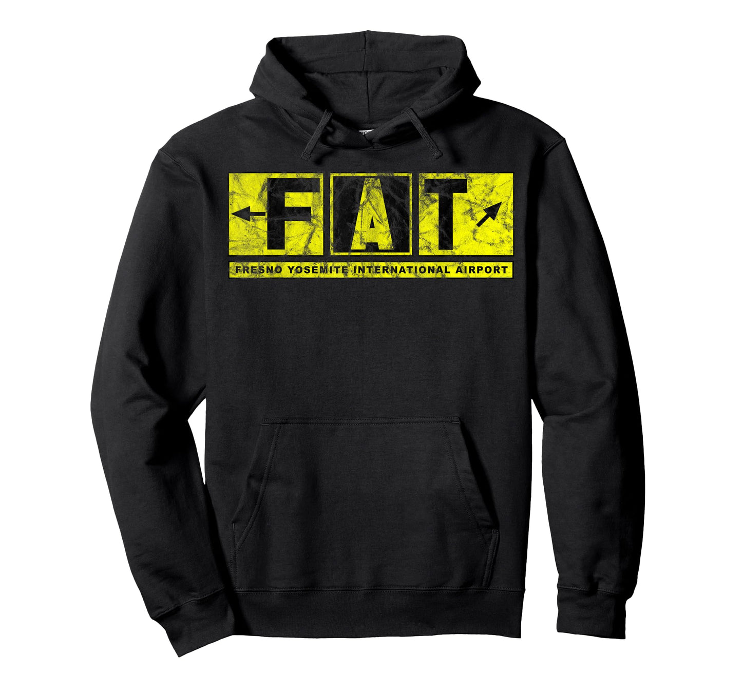FAT Fresno Yosemite Int'l Airport Taxiway Sign Pilot Vintage T-Shirt