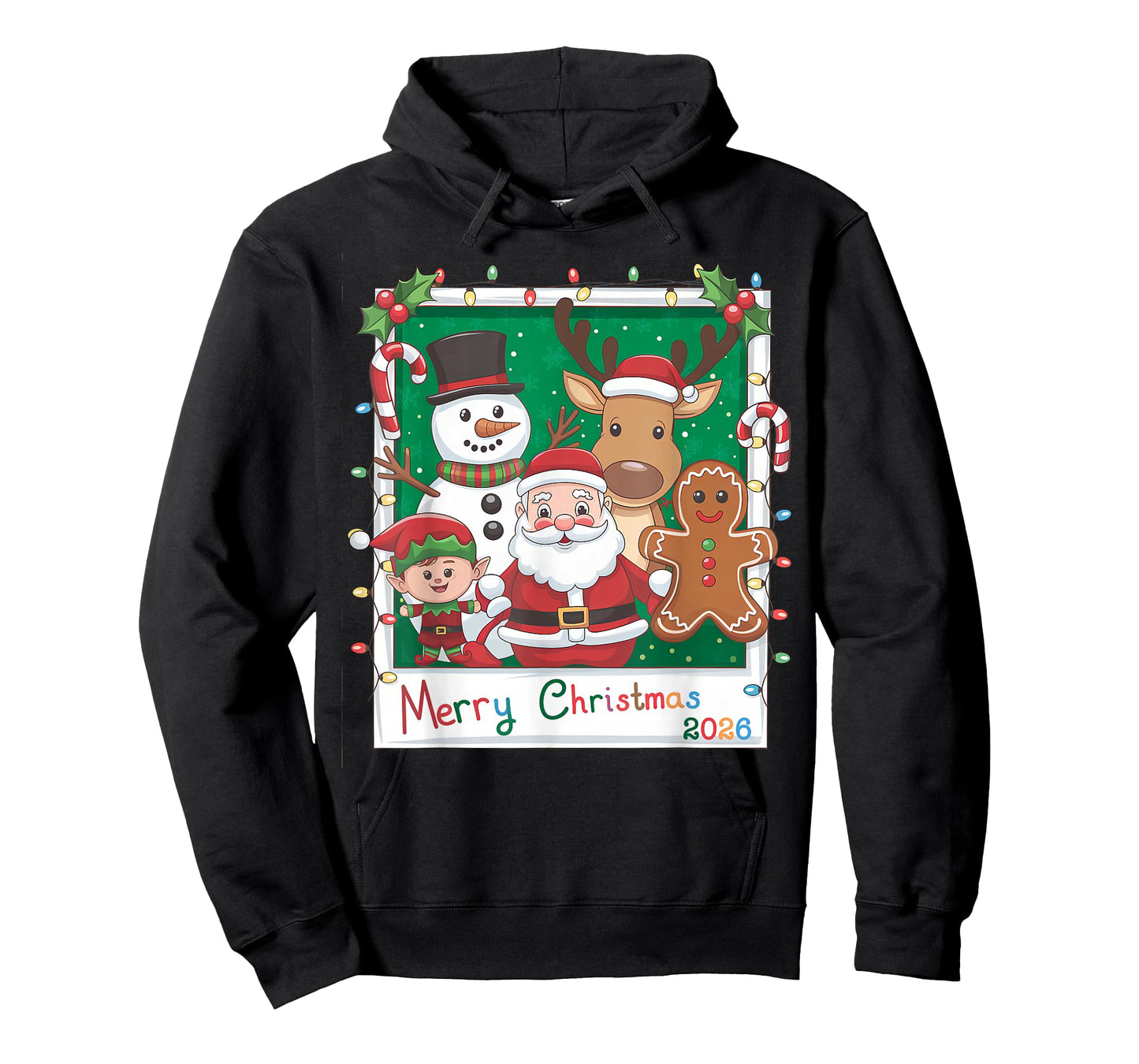 Merry Christmas Santa, Elf, Reindeer, Snowman, Gingerbread T-Shirt