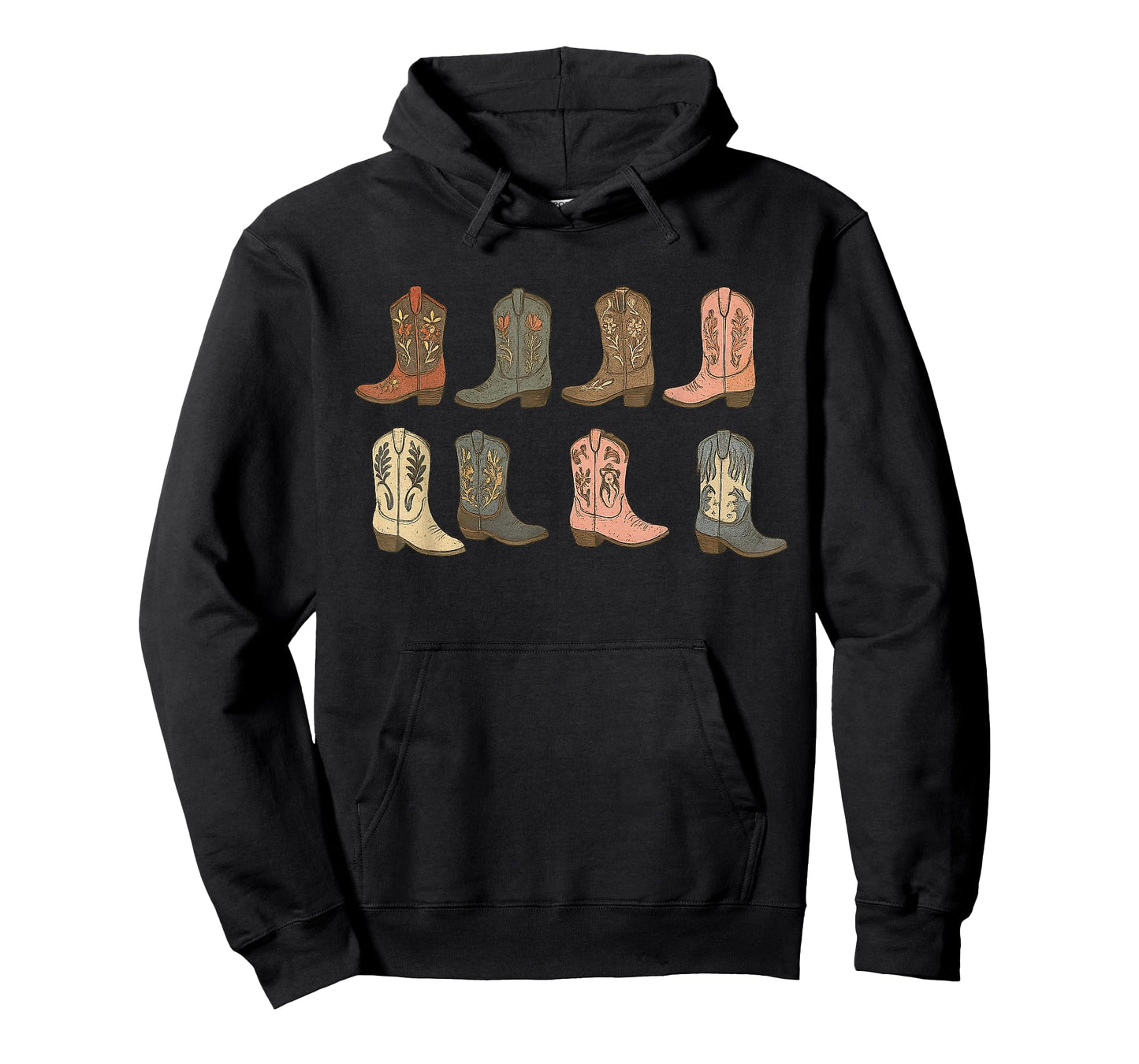 Cute Country Cowgirl Boots Cowboy Women Western Vintage T-Shirt