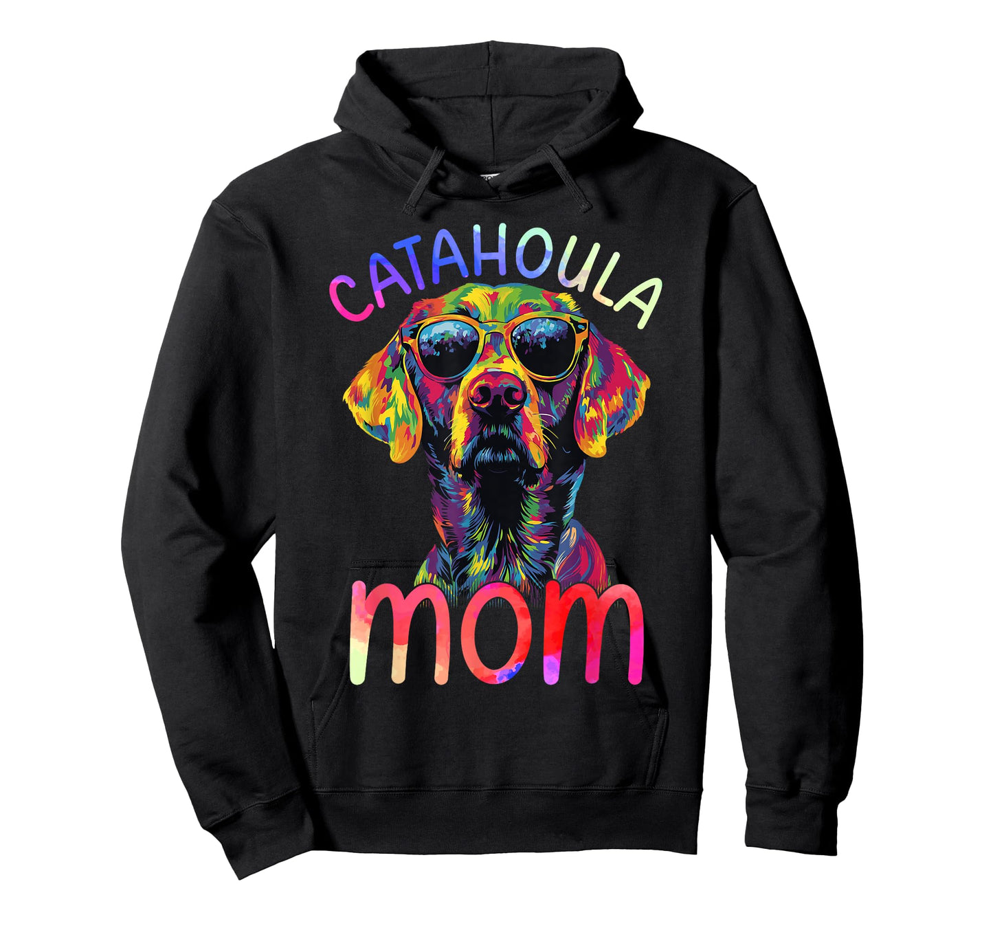 Catahoula Mom Colorful Pop Art Womens Catahoula Leopard Dog T-Shirt