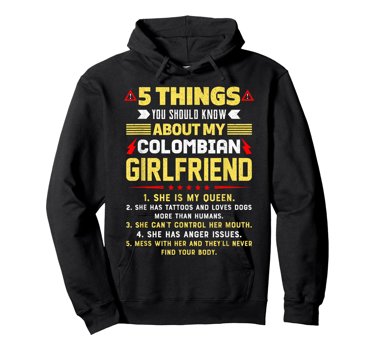 5 Things You Should Know About My Colombian Girlfriend Funny T-Shirt