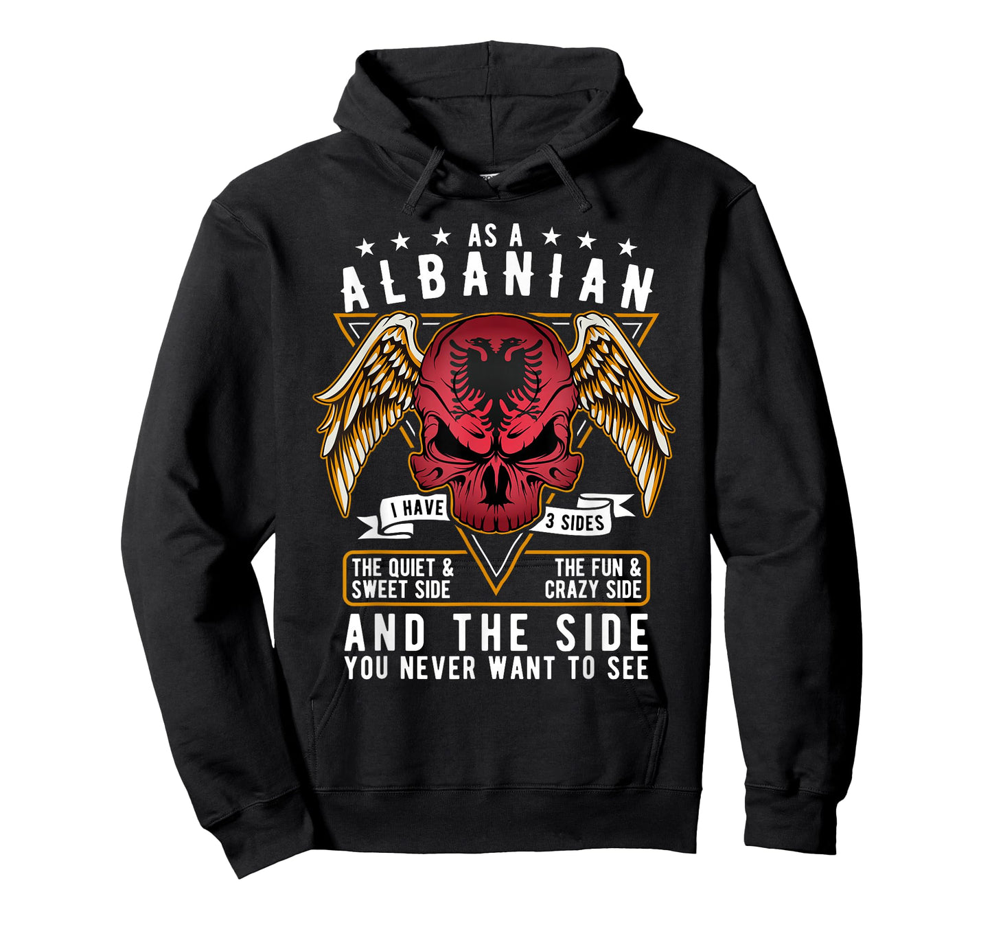 Albanian Shirt Albania Flag Skull Albanian Roots Heritage T-Shirt