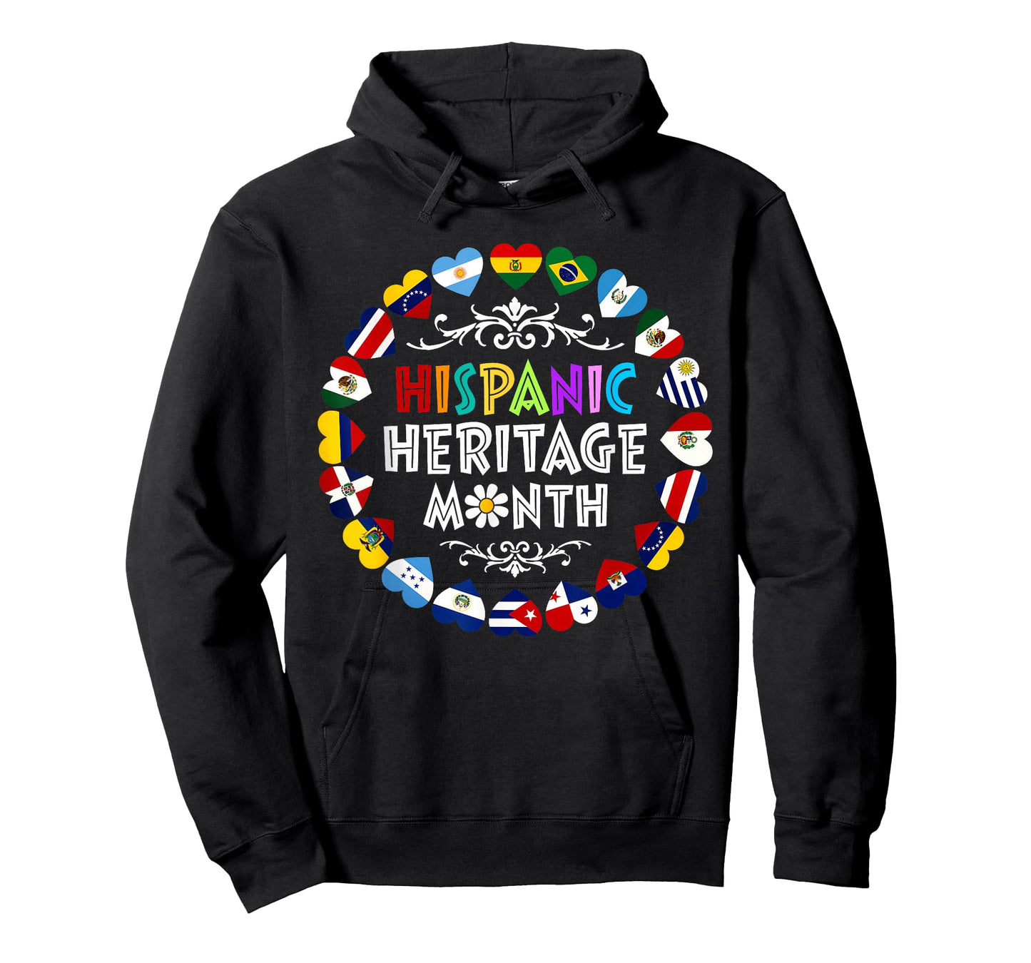 Hispanic Heritage Month All Latin Countries Boys Girls Kids T-Shirt